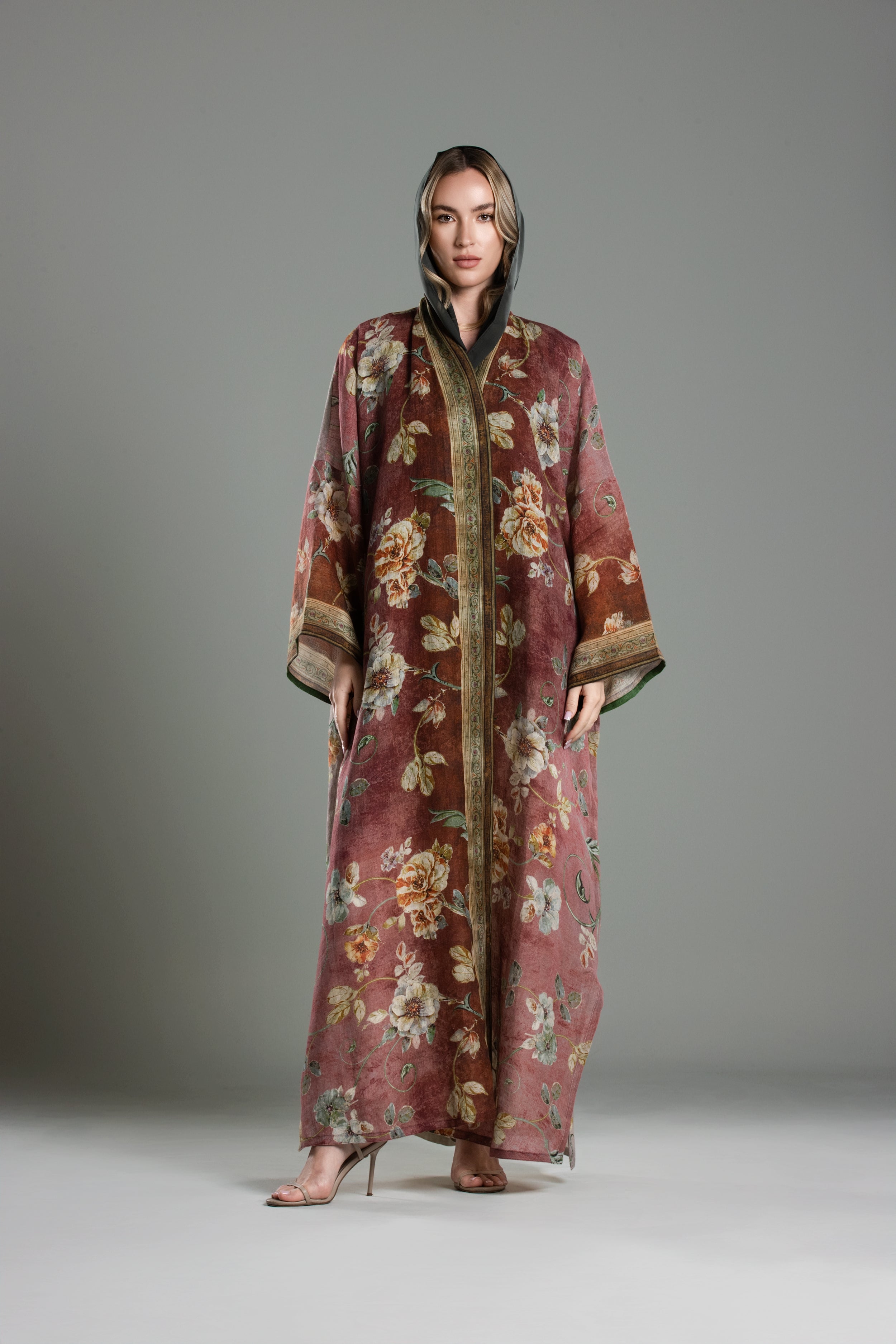 Floral Print Abaya