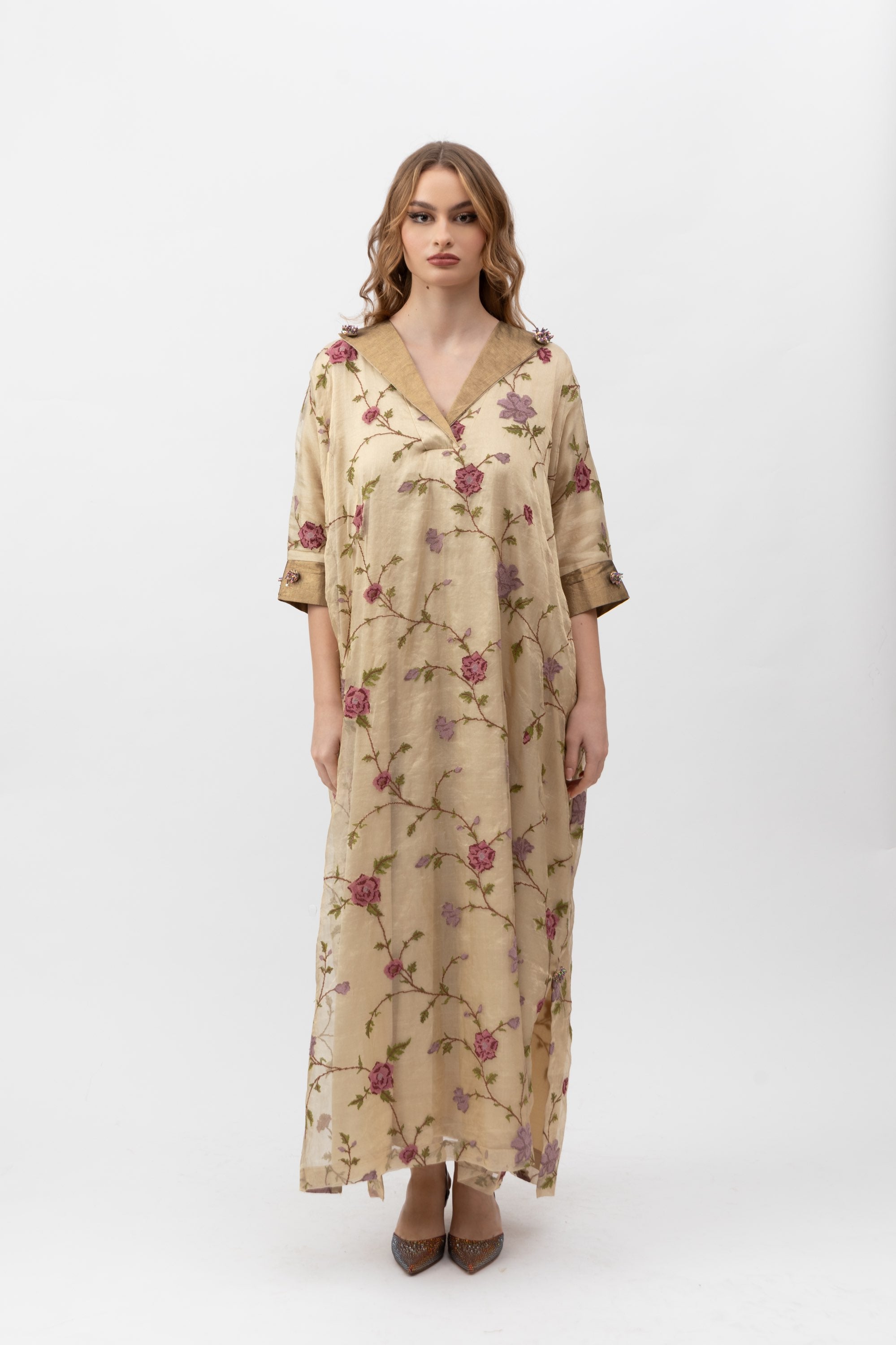 Silk Organza Kaftan image 0