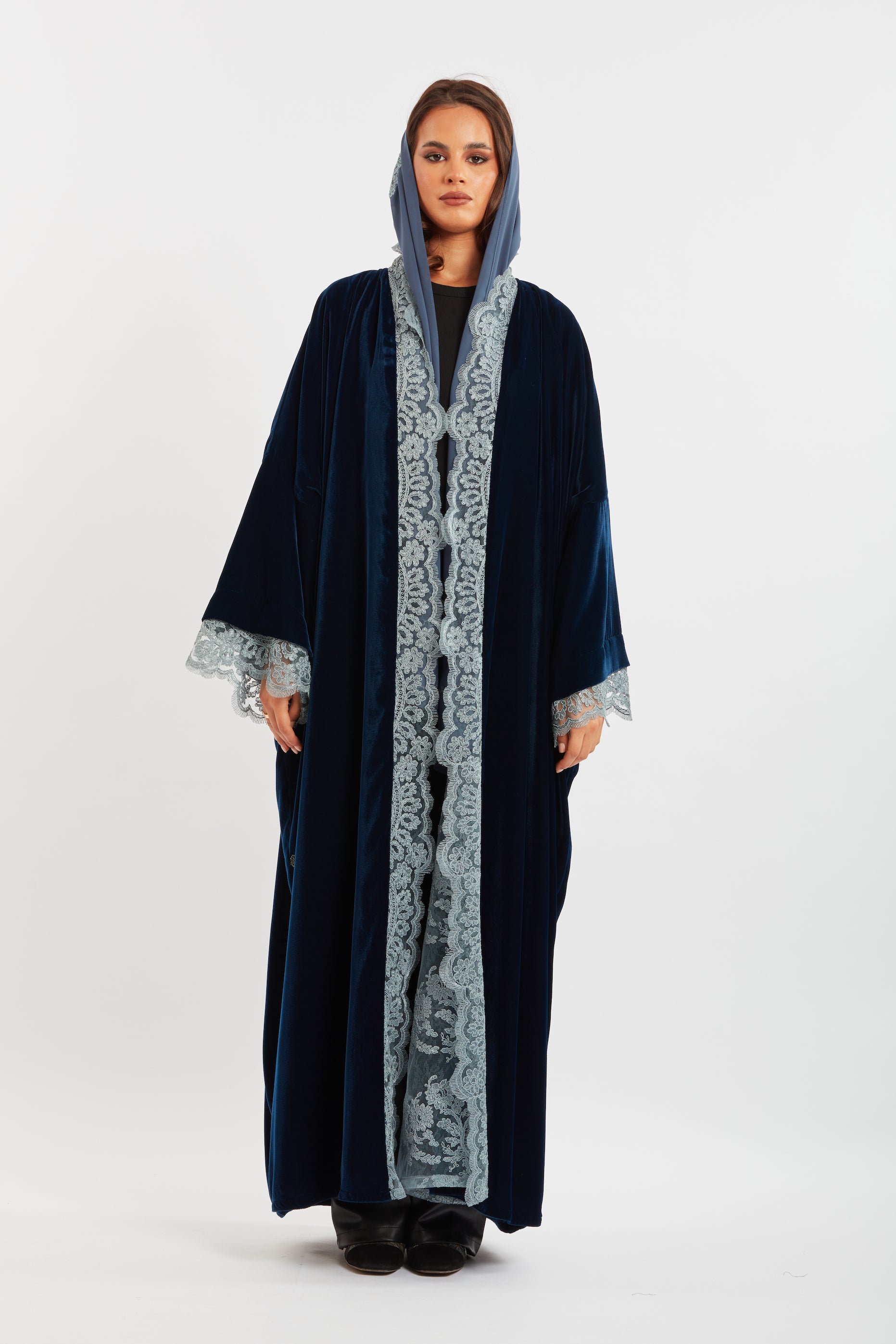 Velvet Lace Abaya