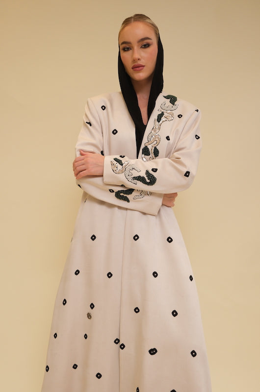 Bandhani Print Abaya