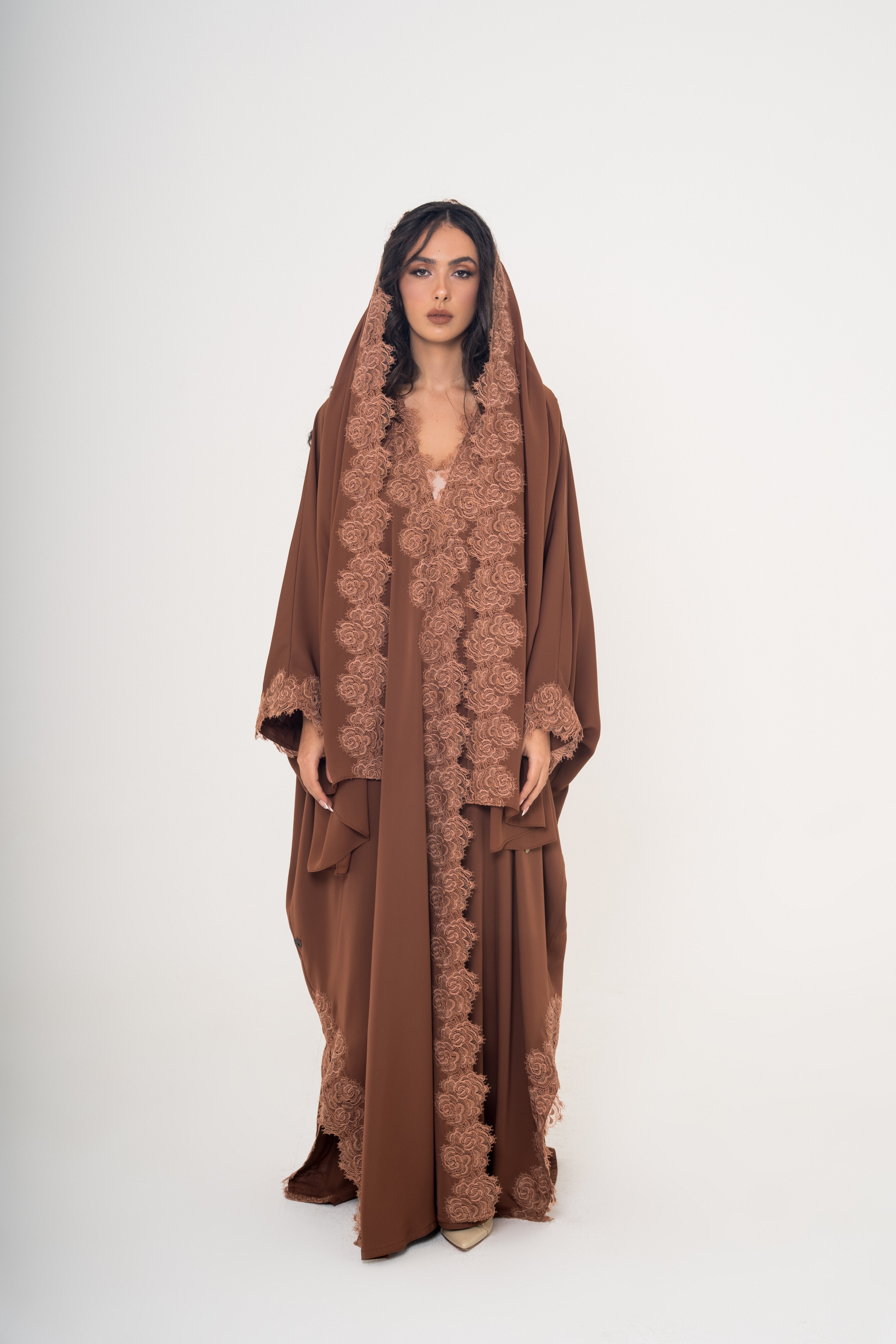 Floral Lace Abaya