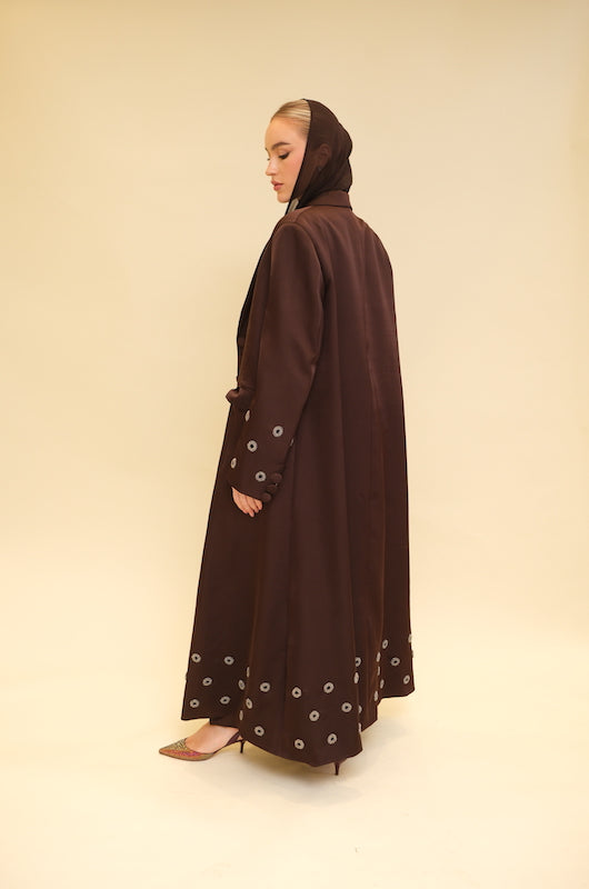 Satin Silk Abaya Set
