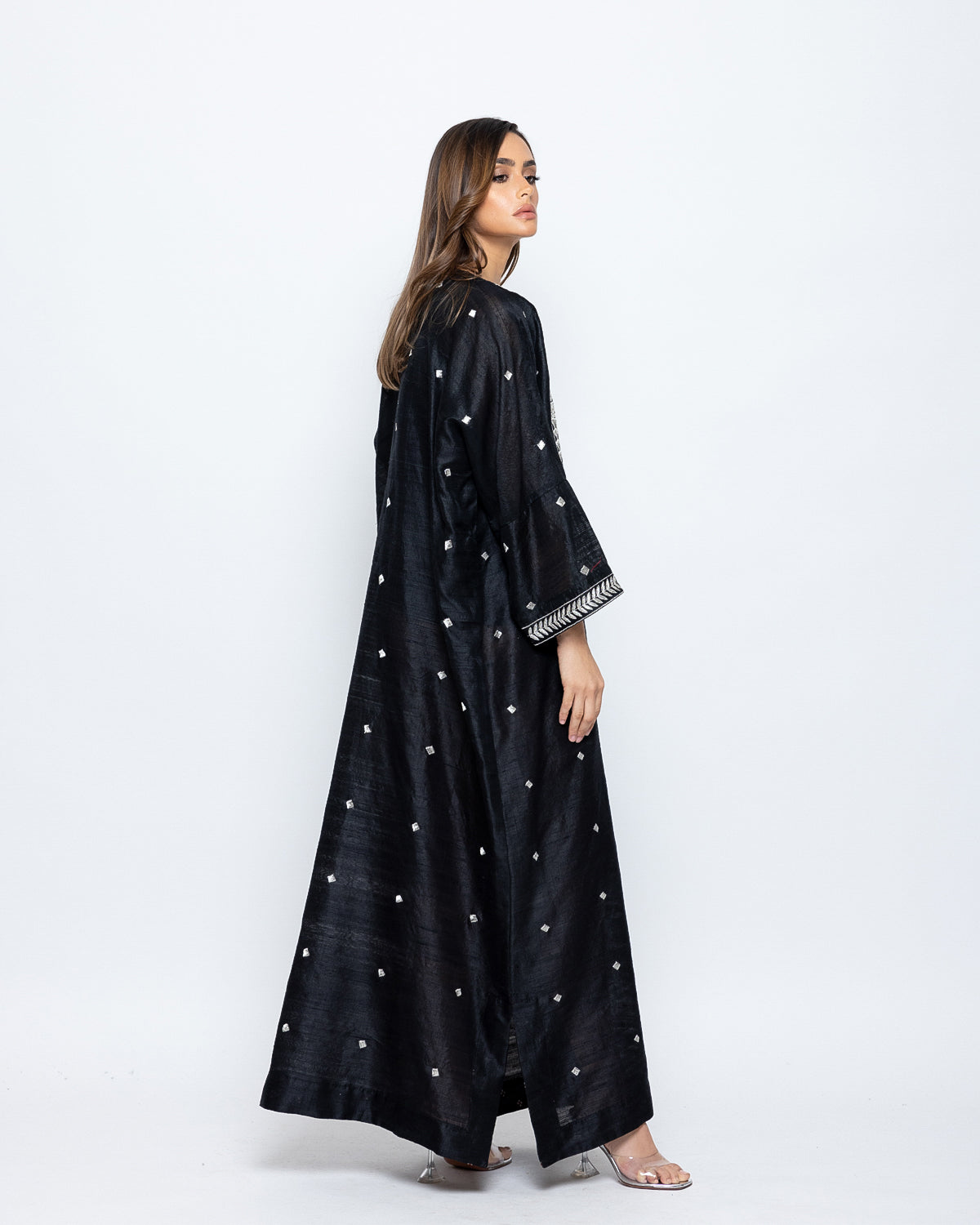 Raw Silk Embroidered Kaftan image 1