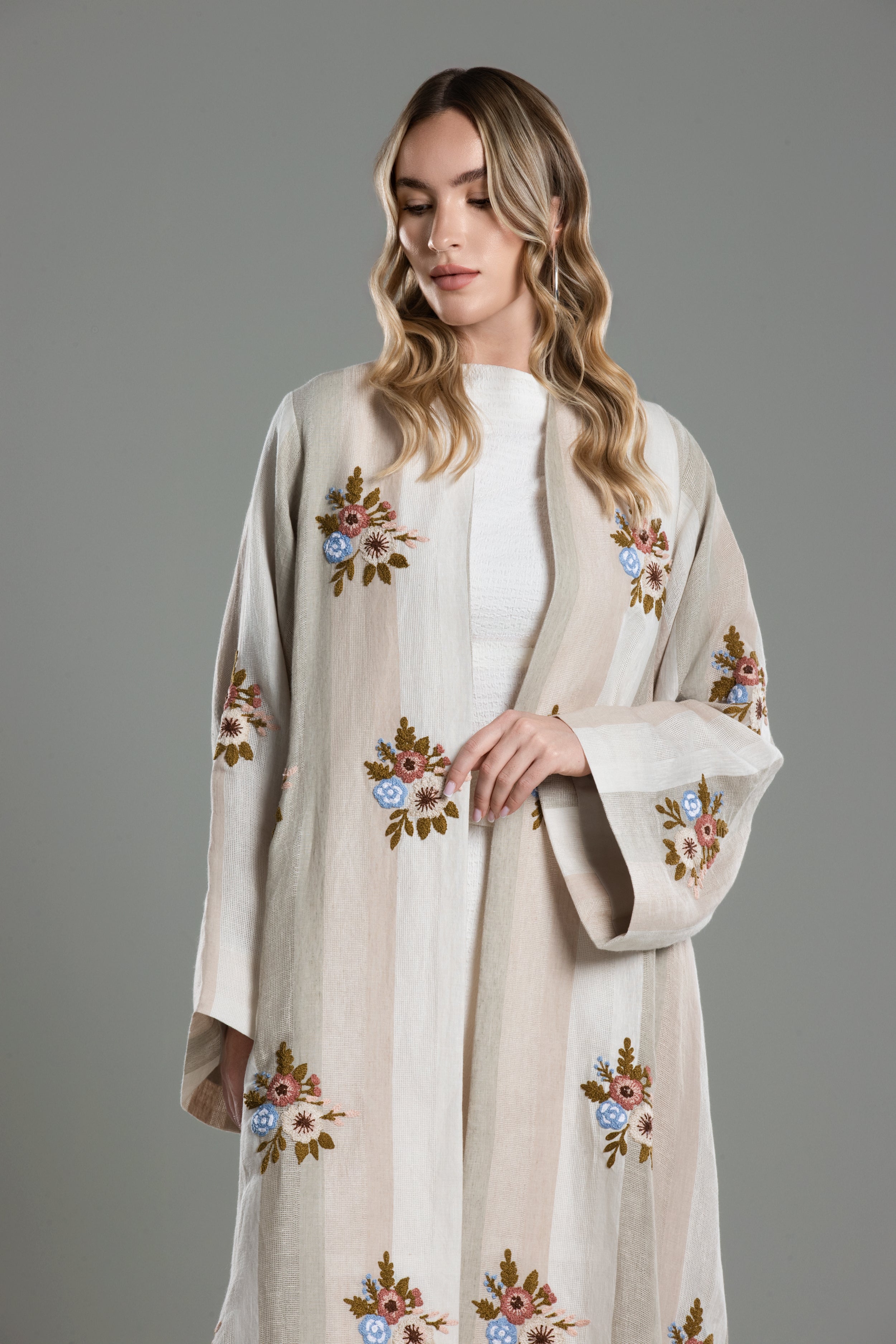 Floral Embroidery Abaya