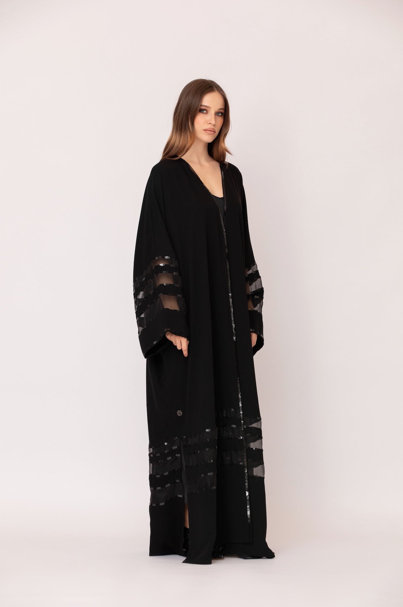 Sequins Organza Abaya