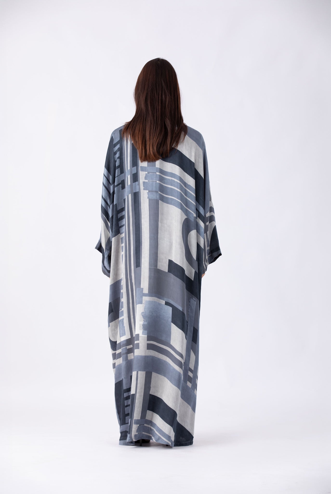 Printed Abaya with Matching Sheila