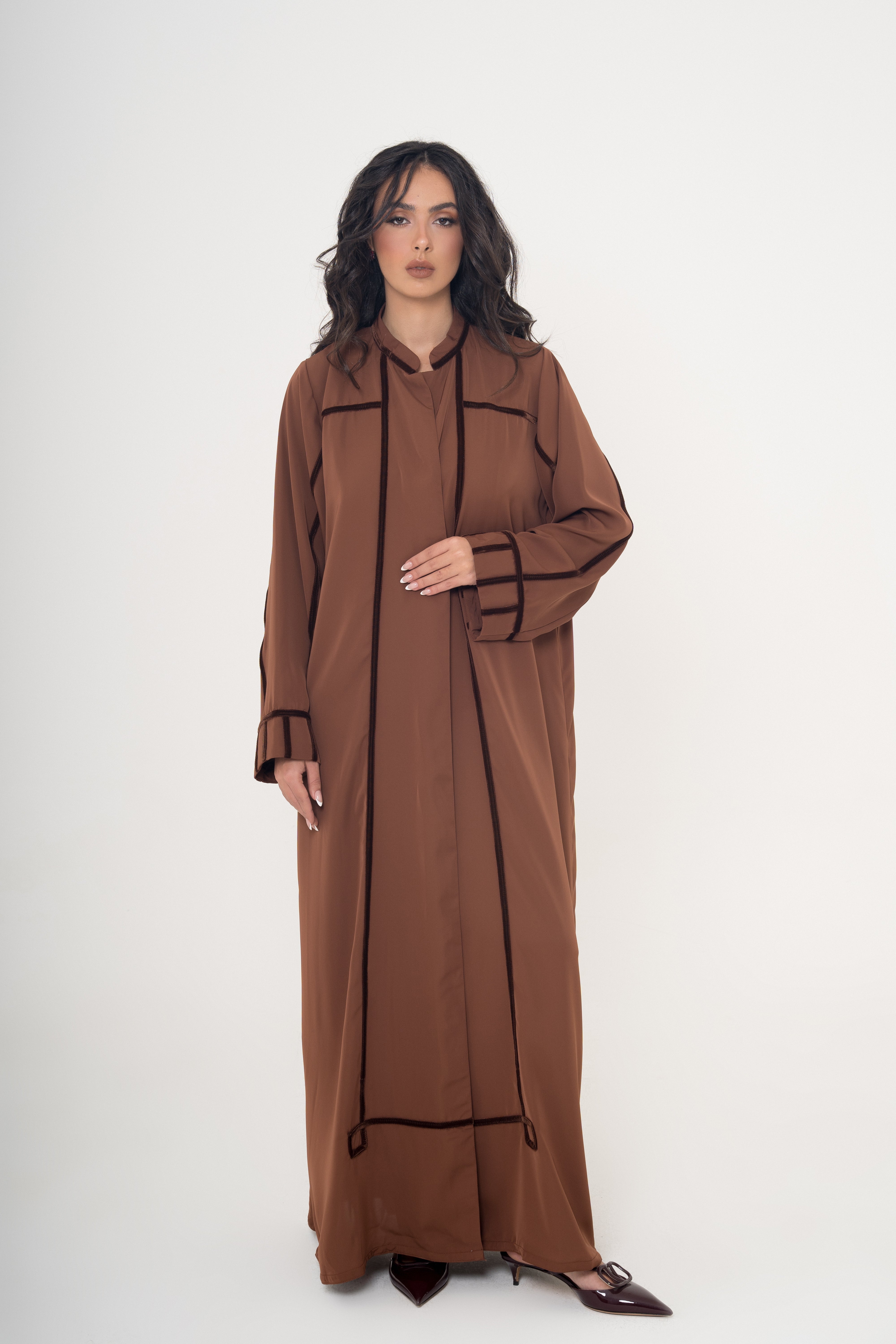 Velvet Appliqué Abaya