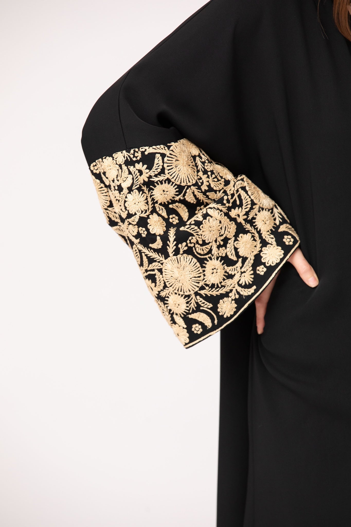 Embroidered Sleeves Abaya