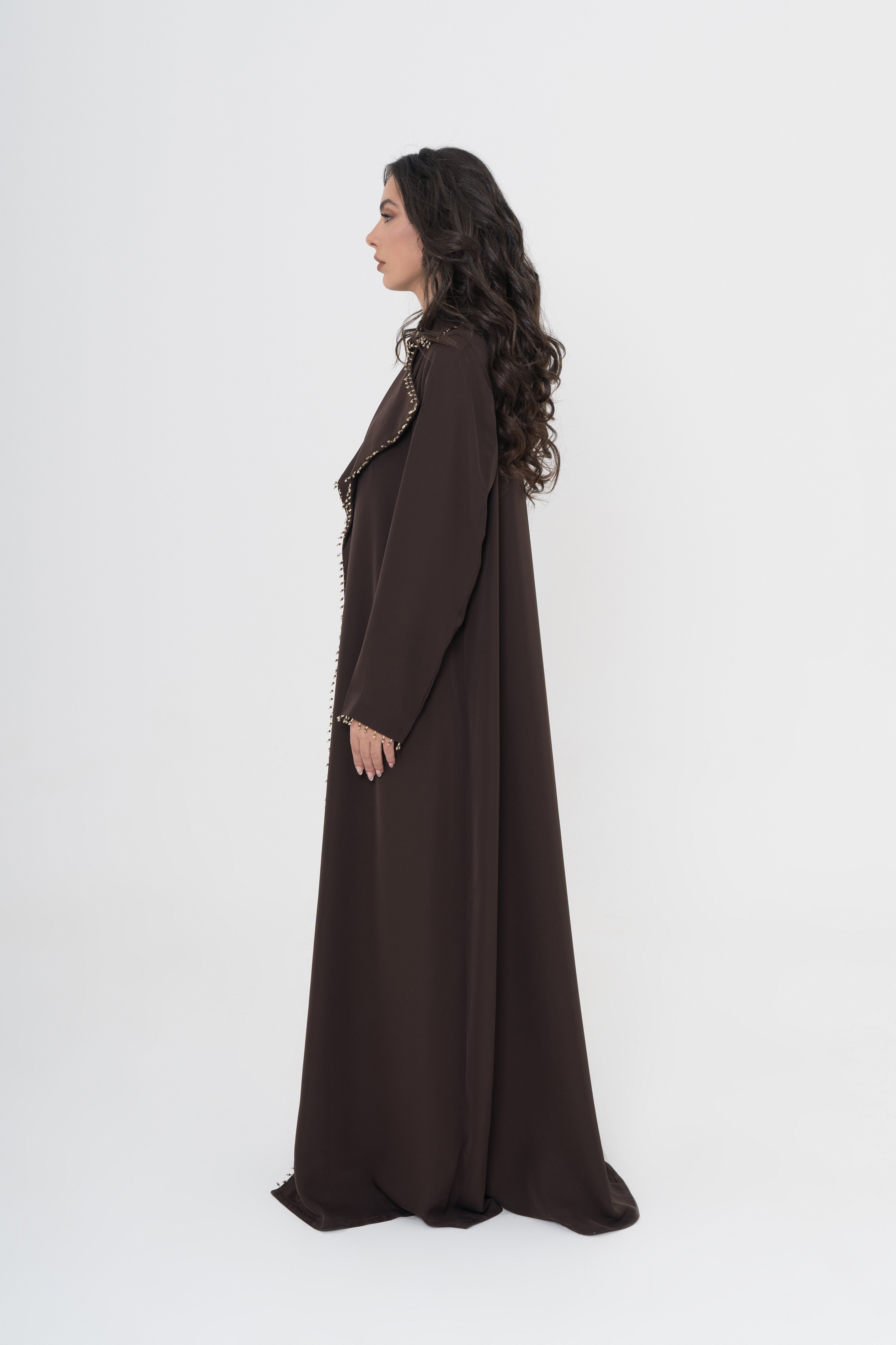 Coat-Style Tassel Abaya