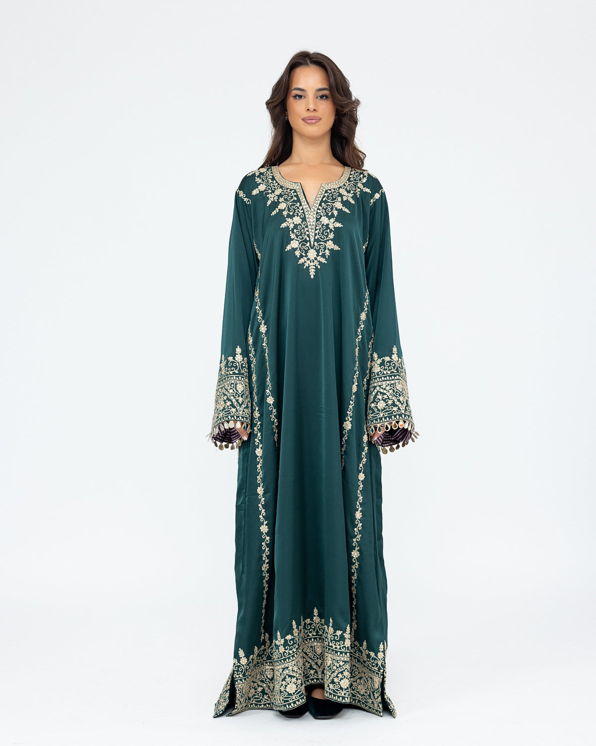 Silk Embroidered Kaftan