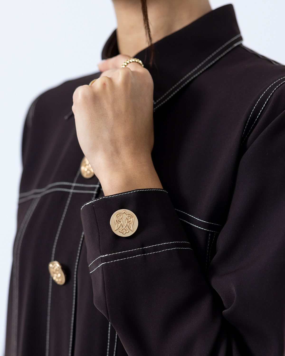 The Topstitched Abaya