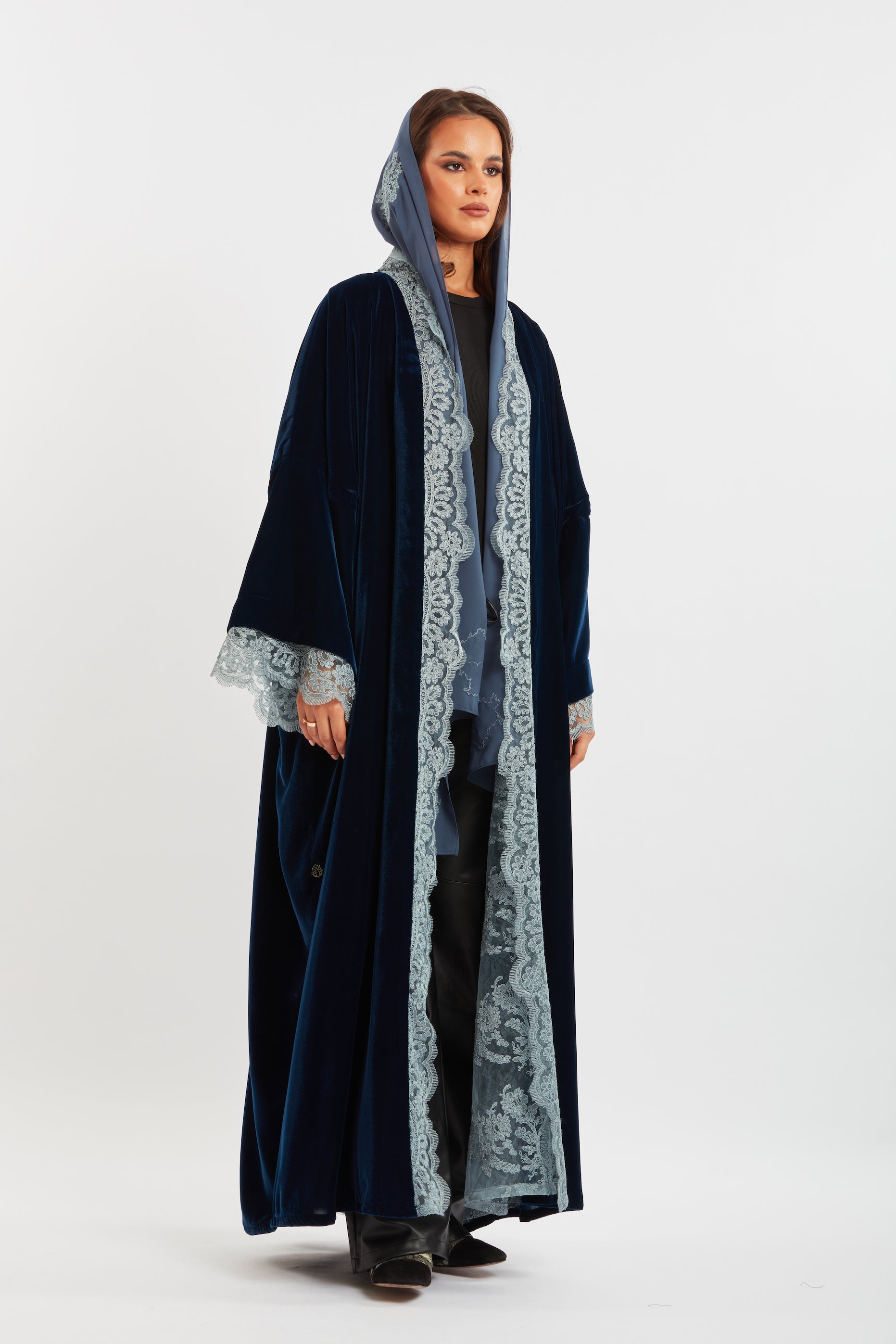 Velvet Lace Abaya
