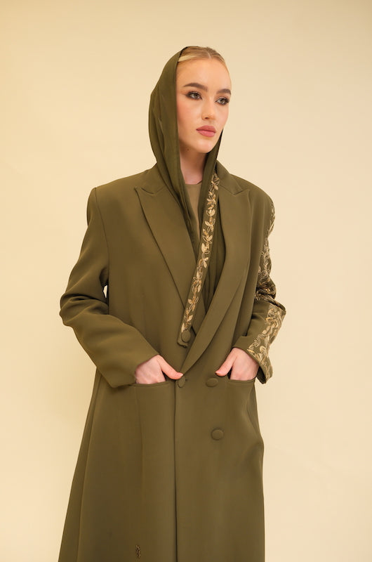 Double Breasted Abaya