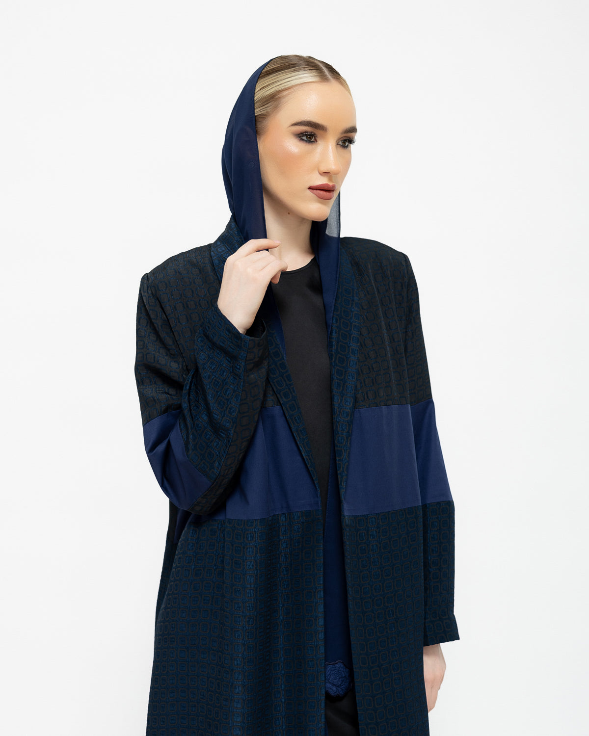 Jacquard Blazer Abaya image 3