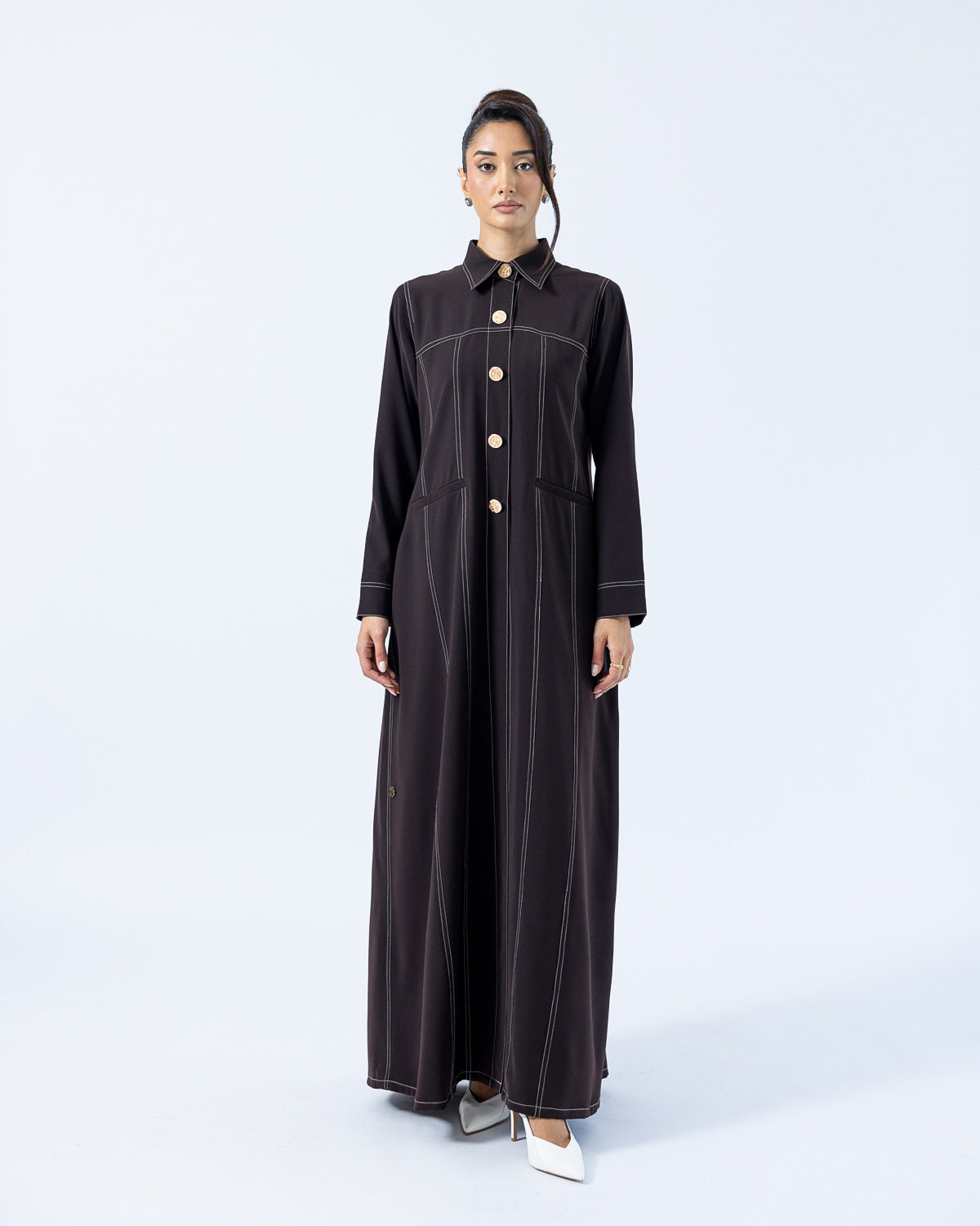 The Topstitched Abaya