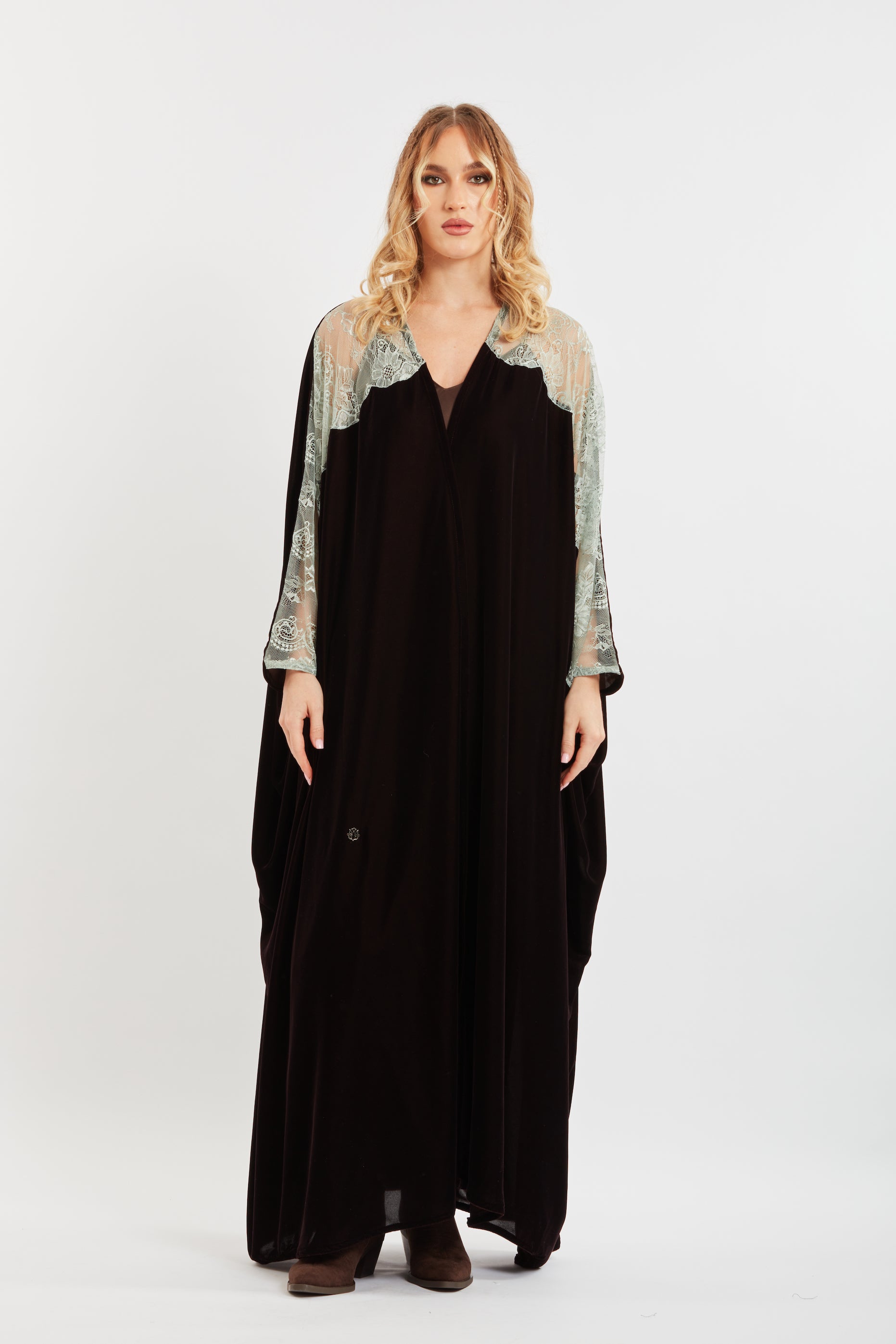 Velvet Lace Abaya
