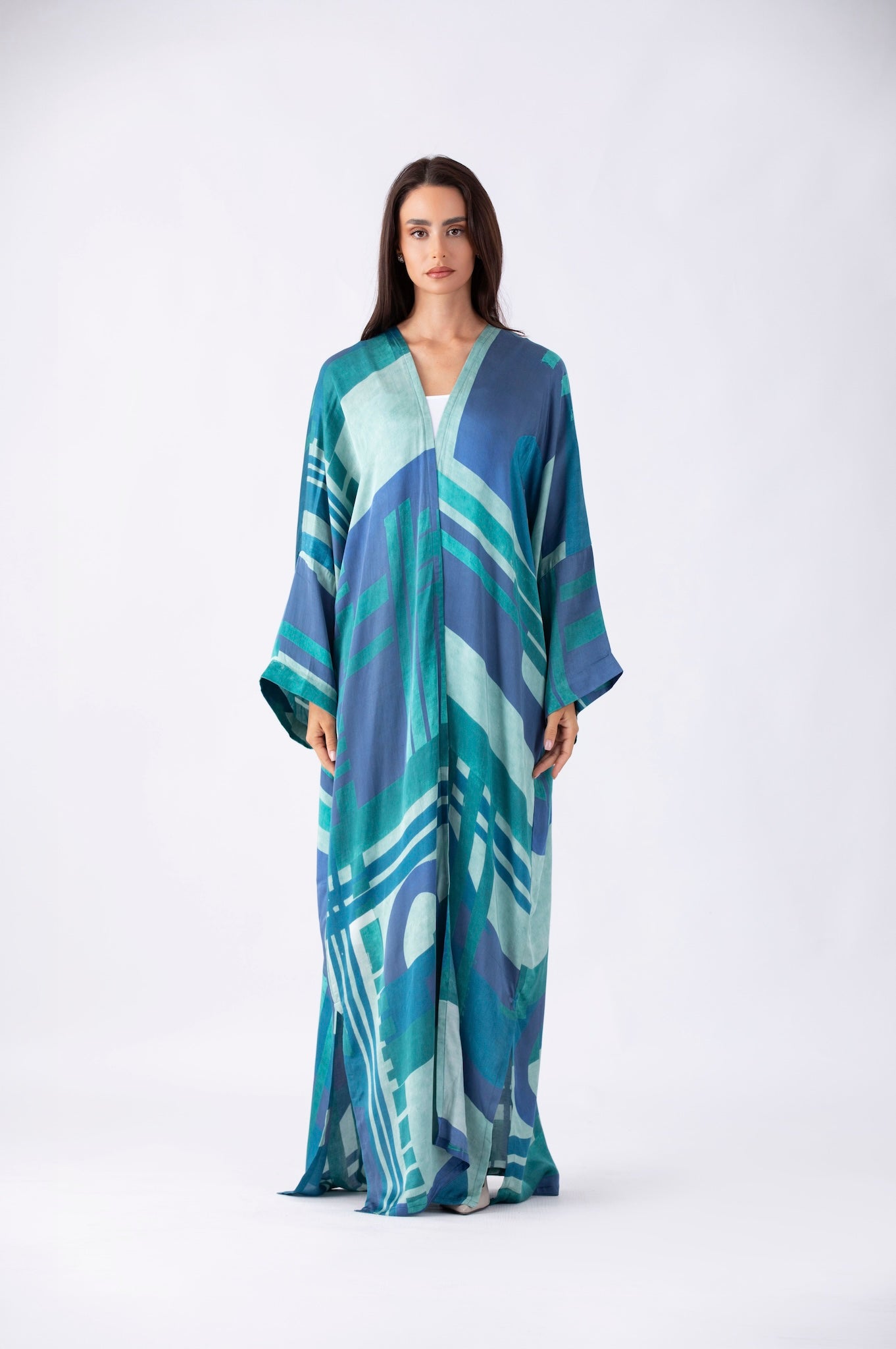 Printed Abaya with Matching Sheila