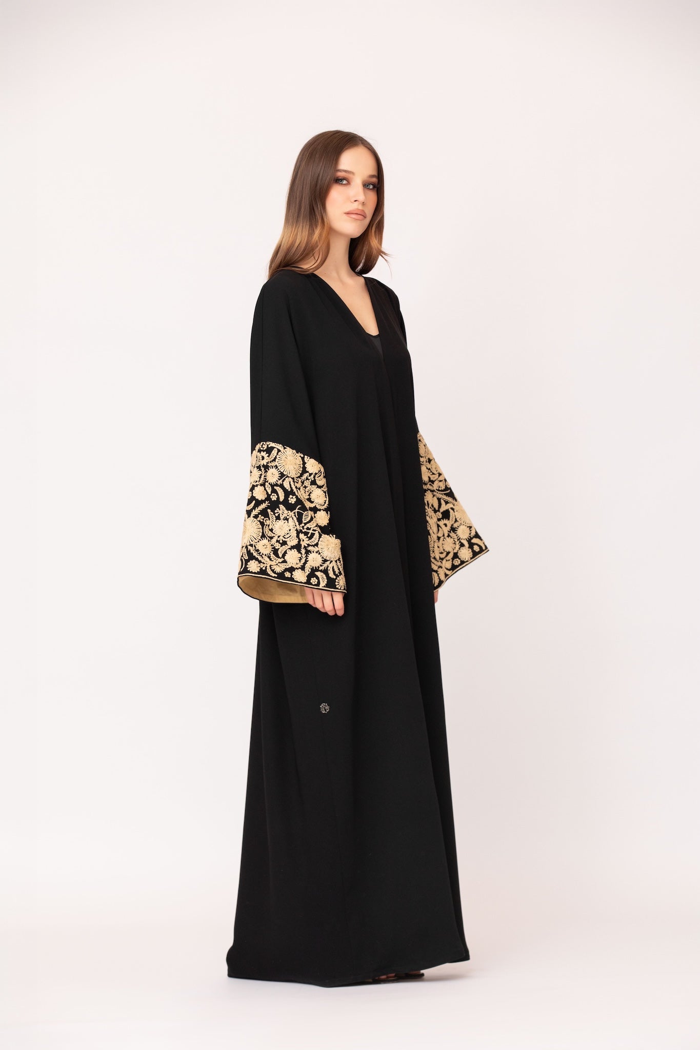 Embroidered Sleeves Abaya