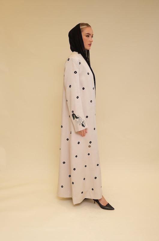 Bandhani Print Abaya