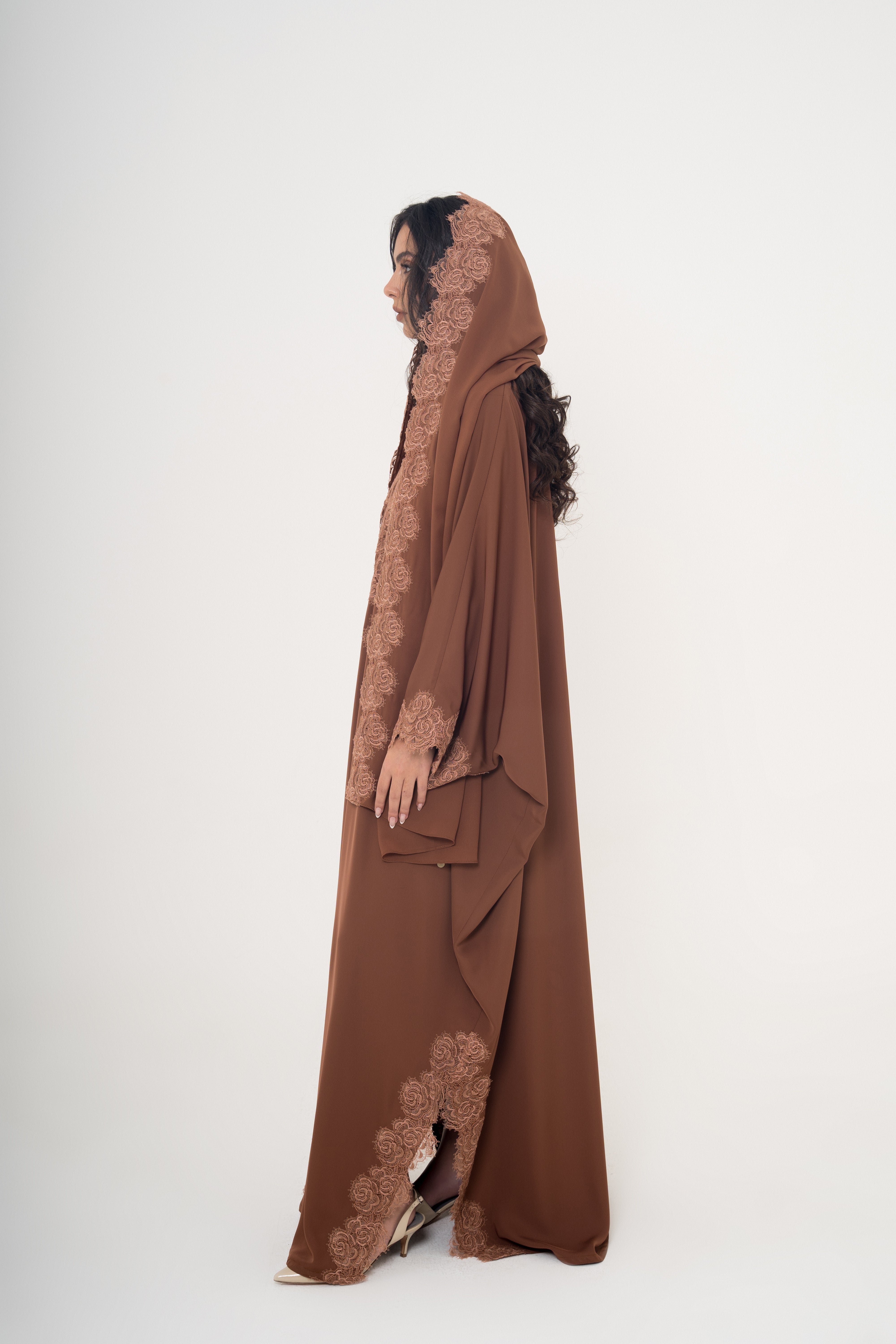 Floral Lace Abaya