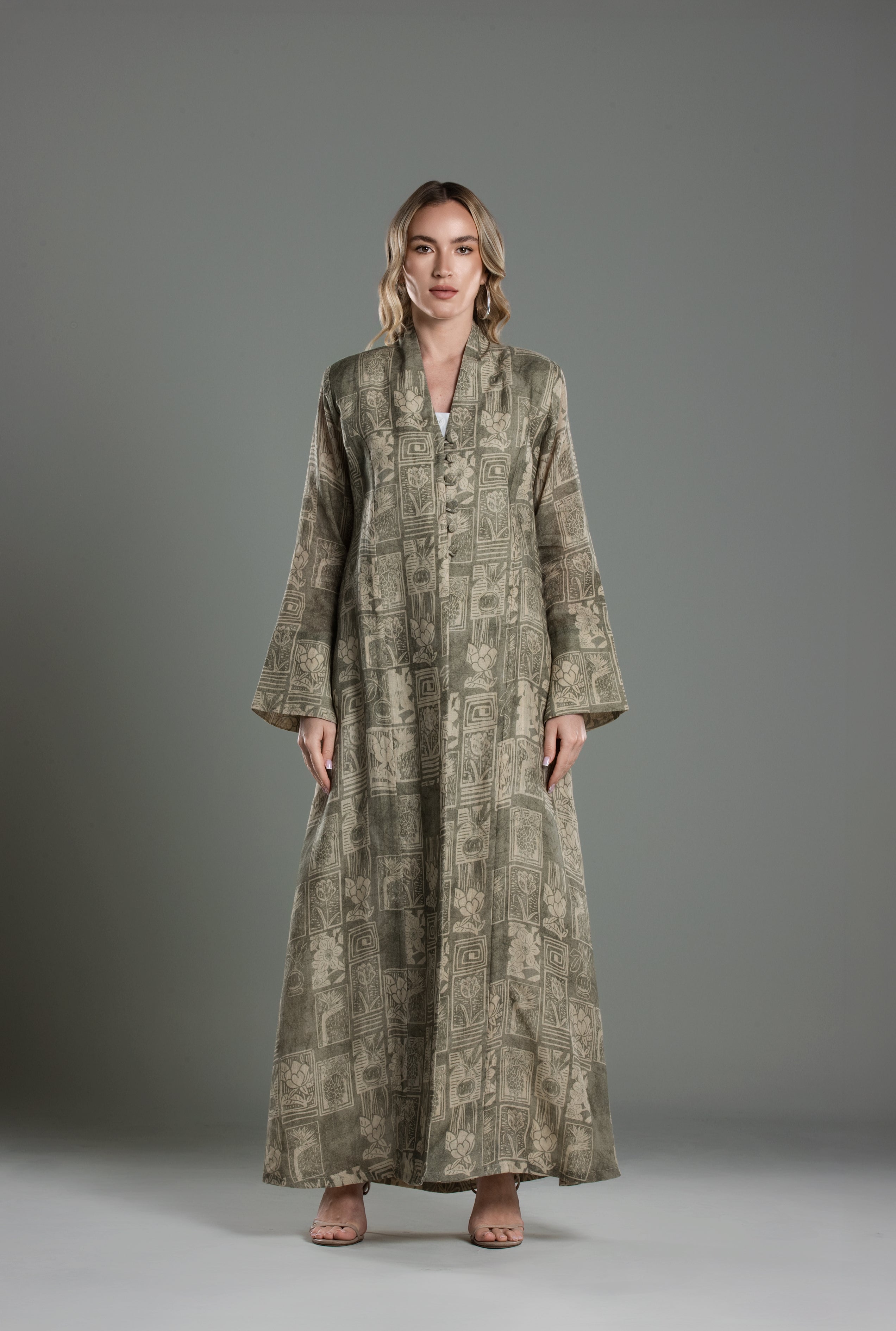 Printed Abaya