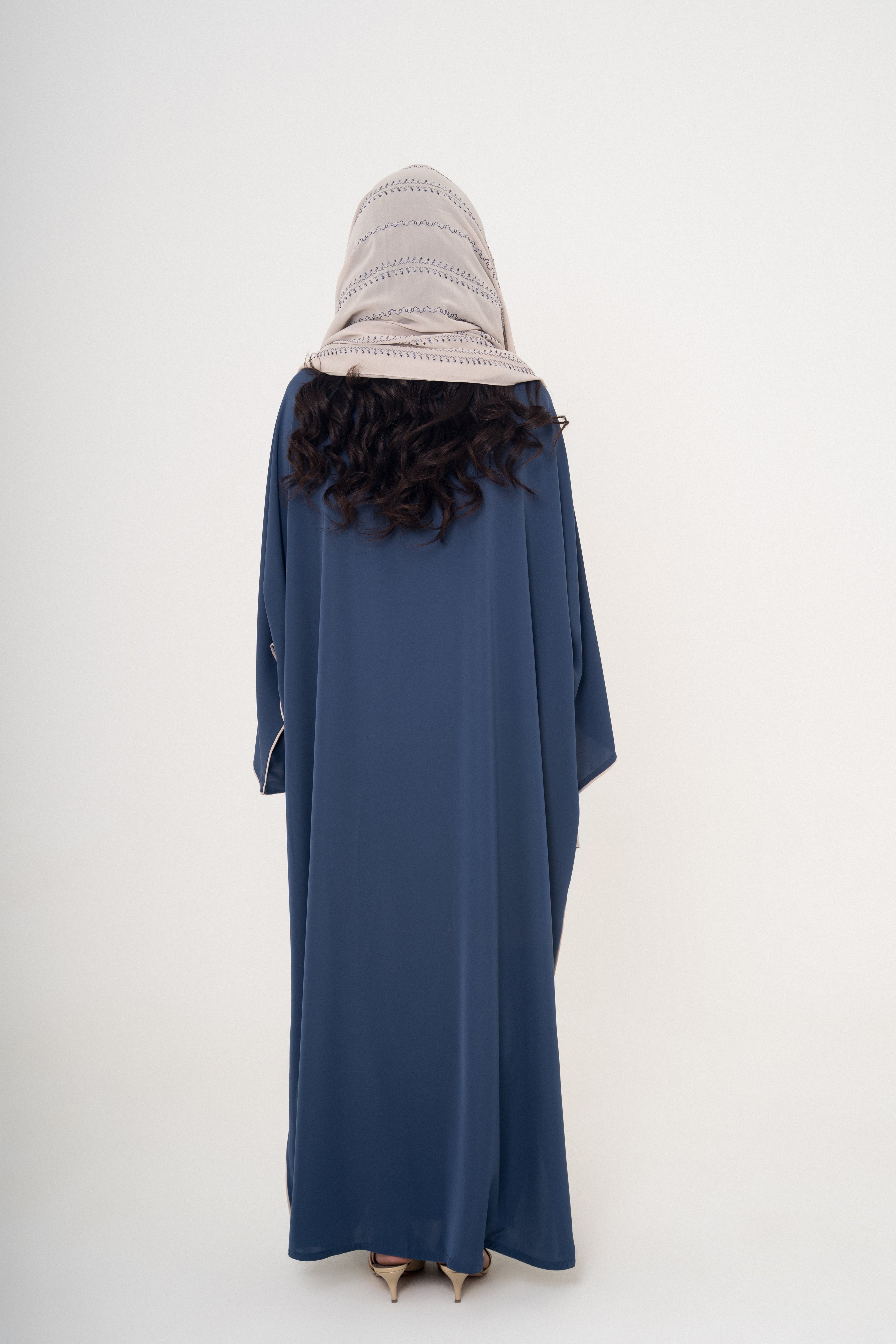Crepe Abaya with Embroidered Sheila