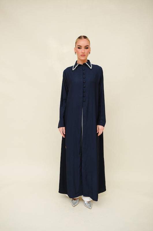 Crystal Collar Abaya