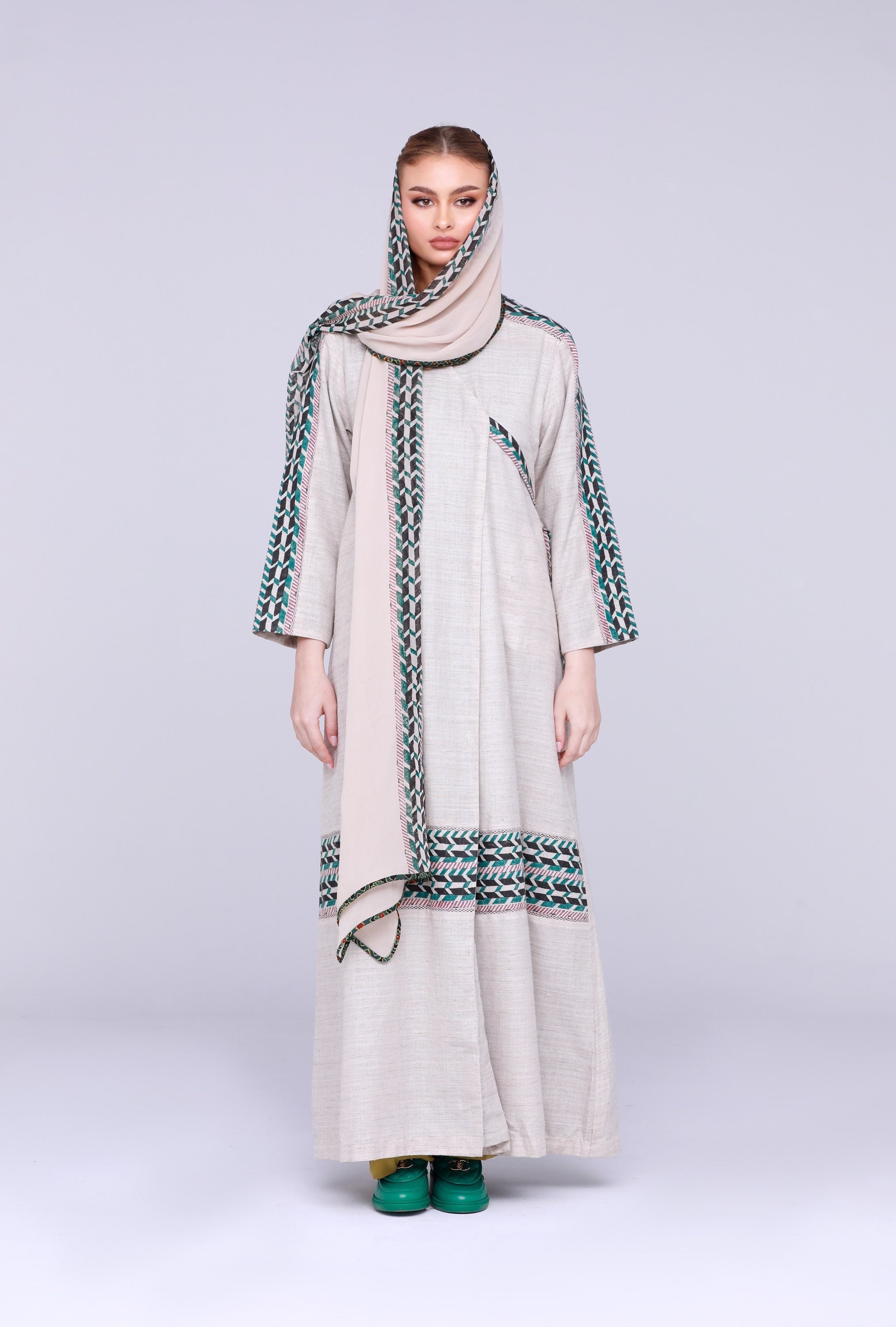Block Print Abaya image 0