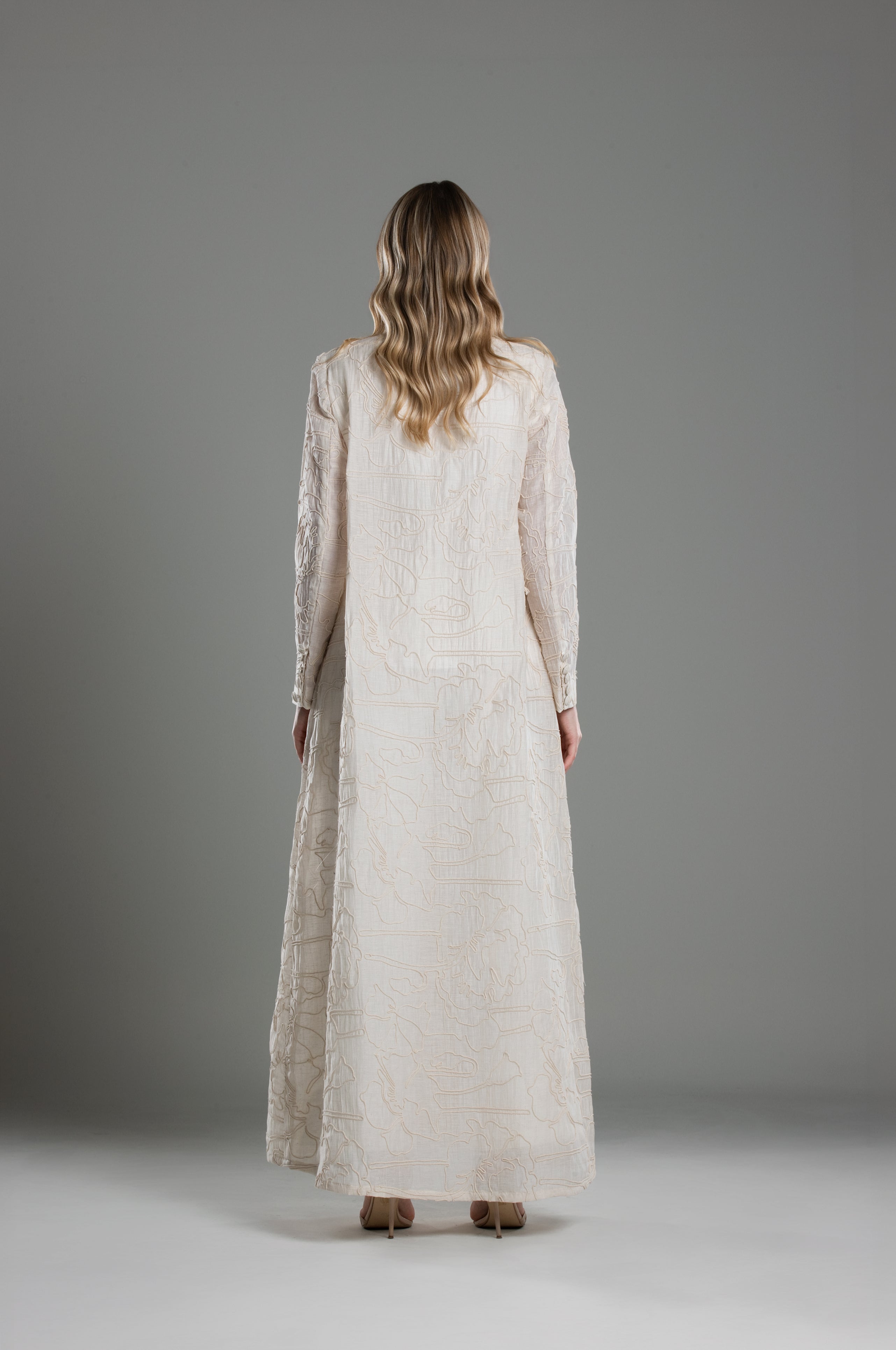 Embroidered Blazer Abaya