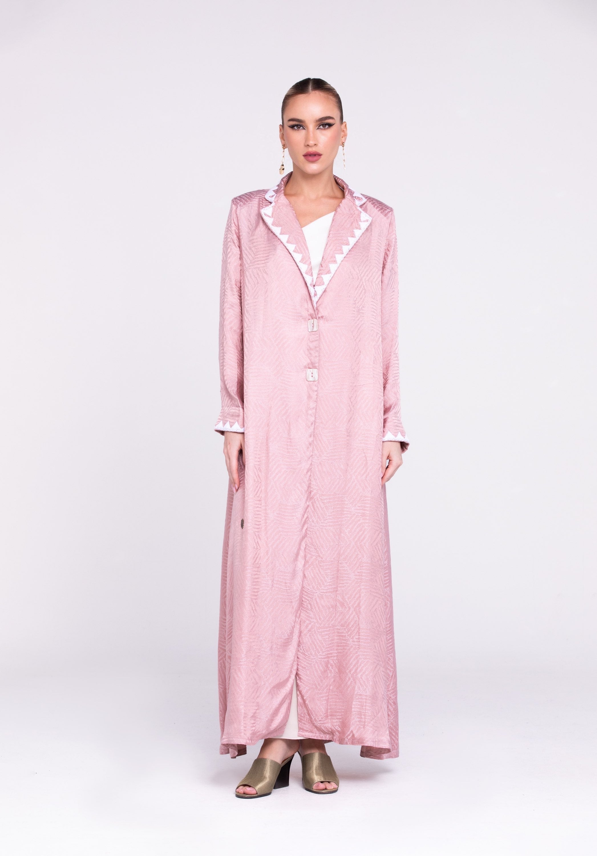 Jacquard Silk Abaya image 0