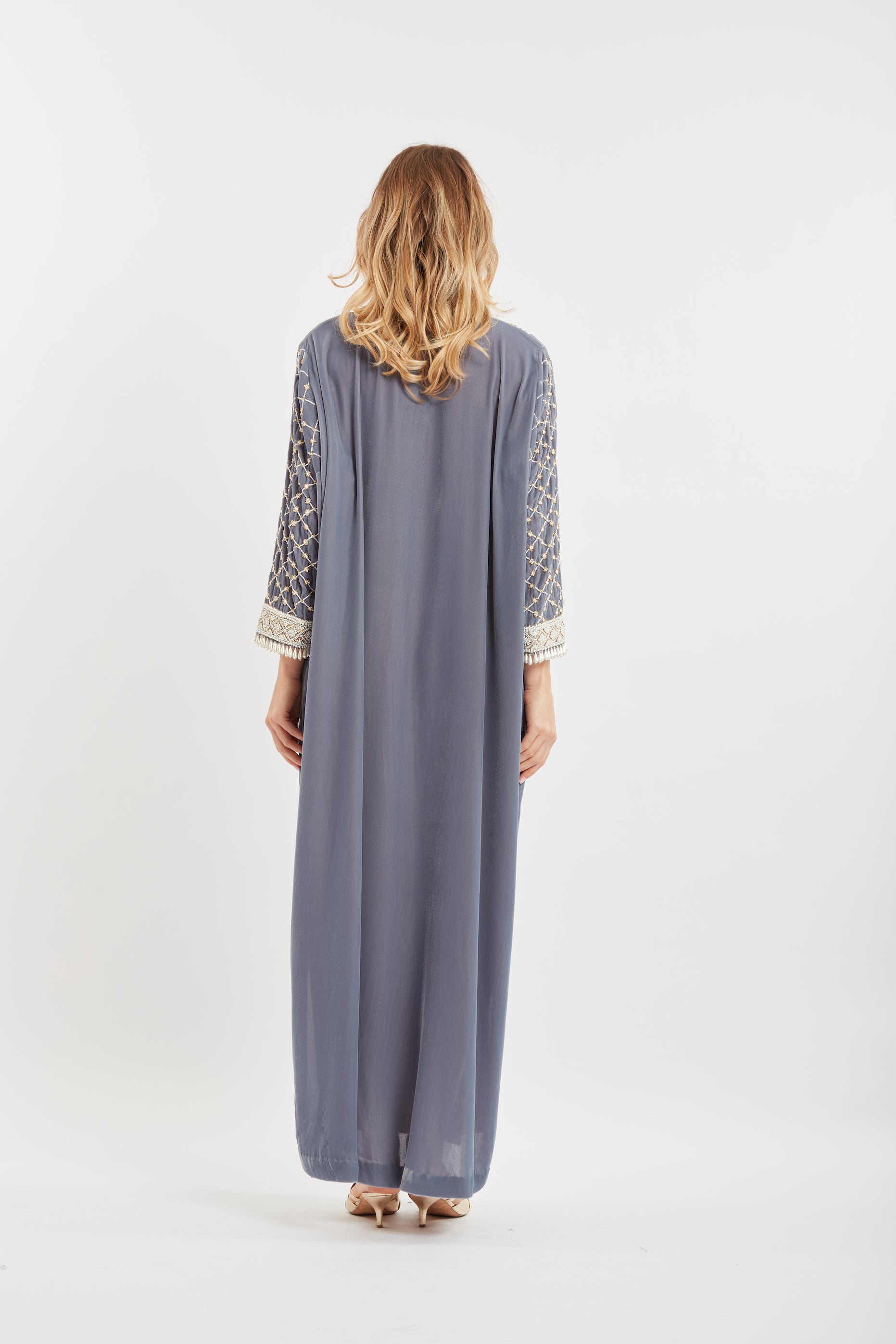 Embroidered Velvet Kaftan