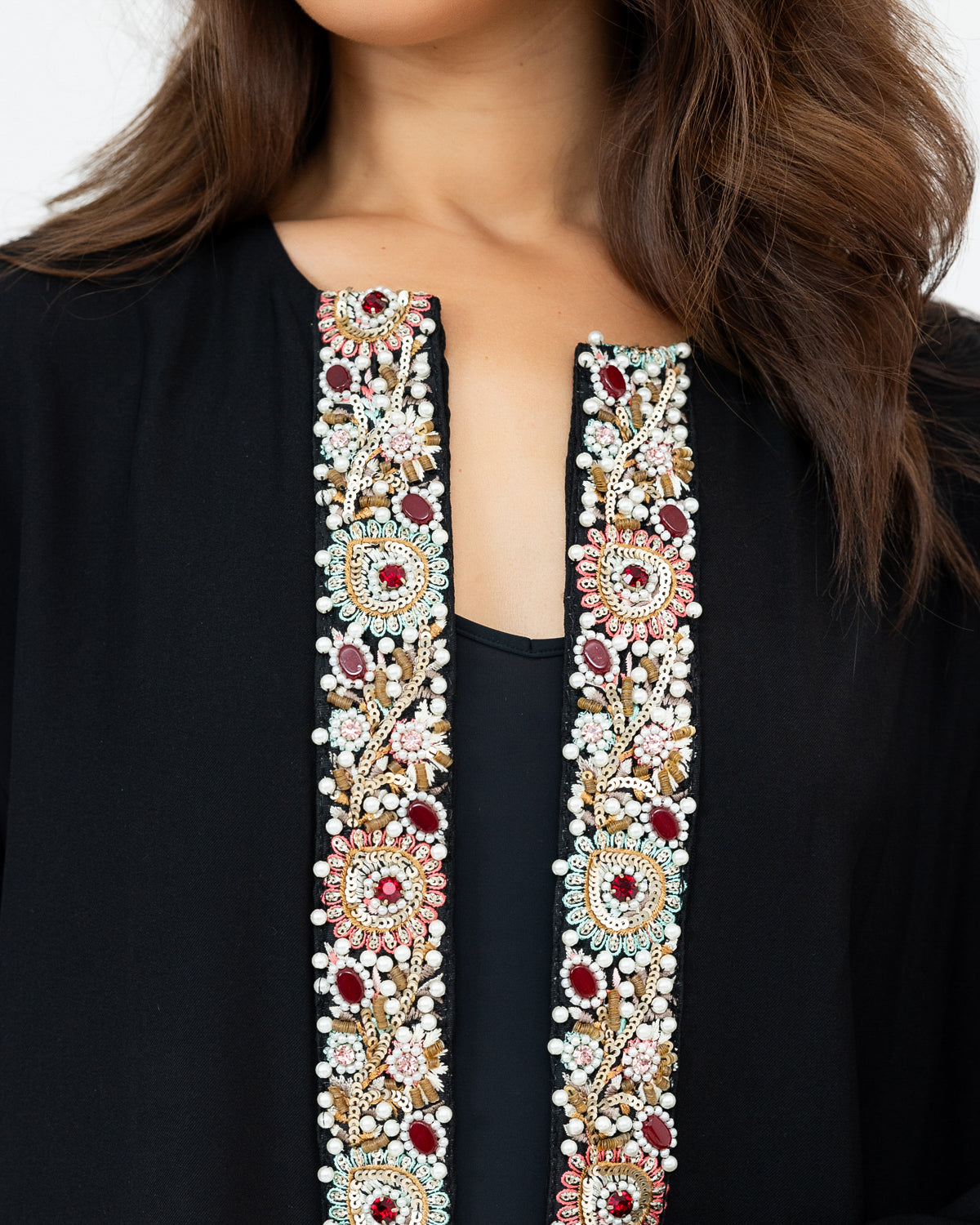 Crepe & Fur Abaya