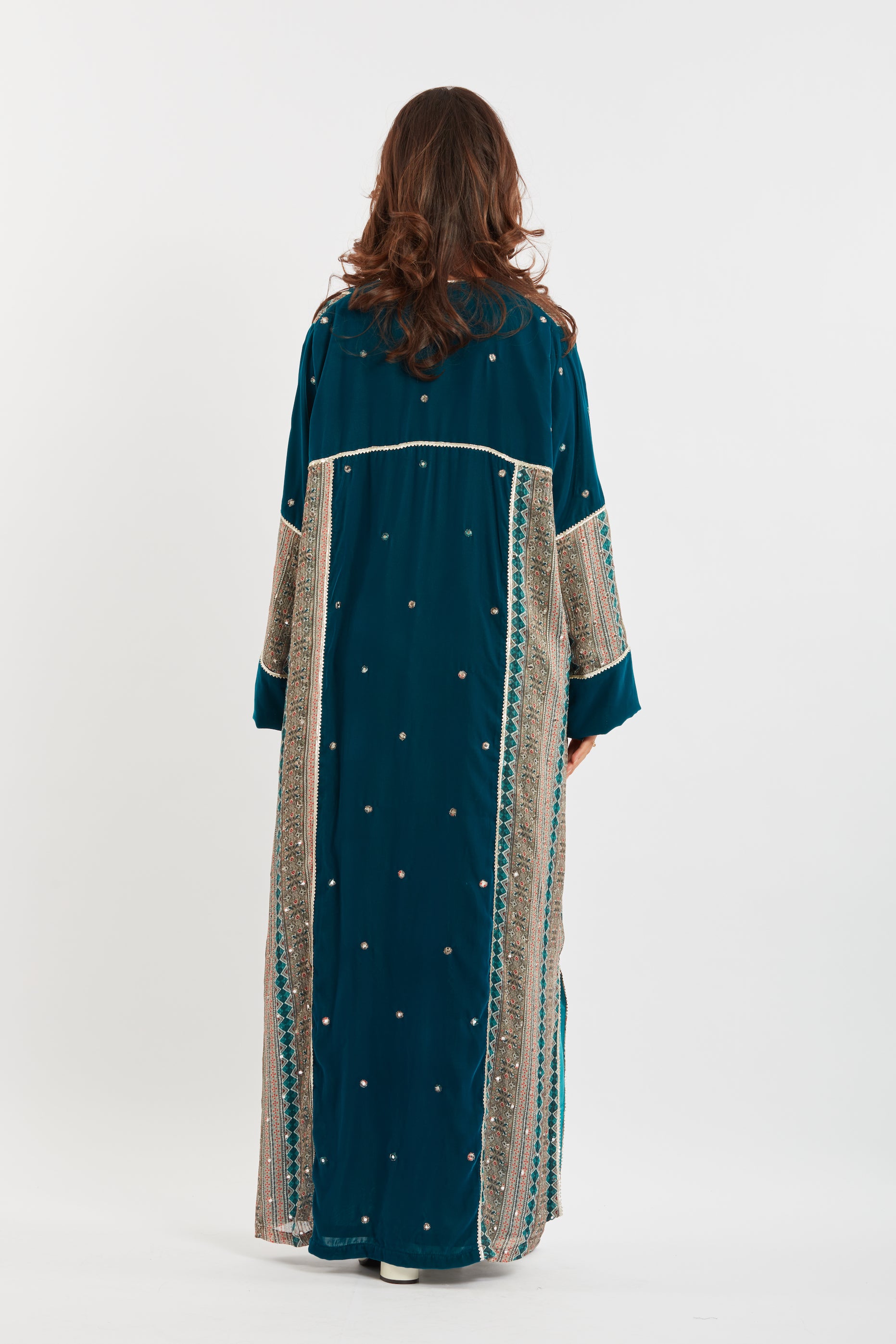 Printed Velvet Kaftan