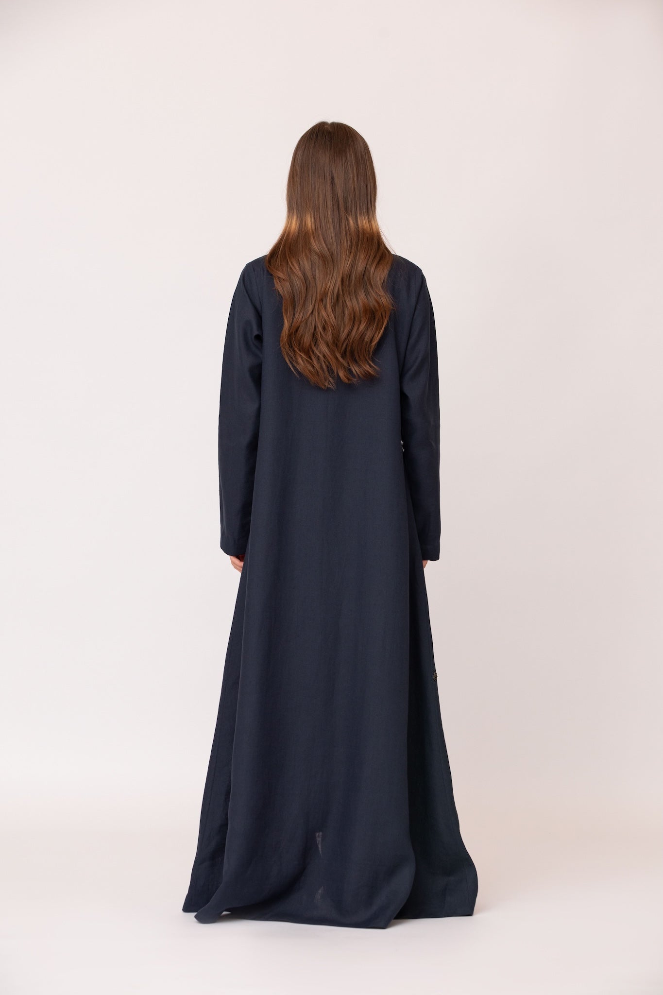 Mandarin Button Abaya
