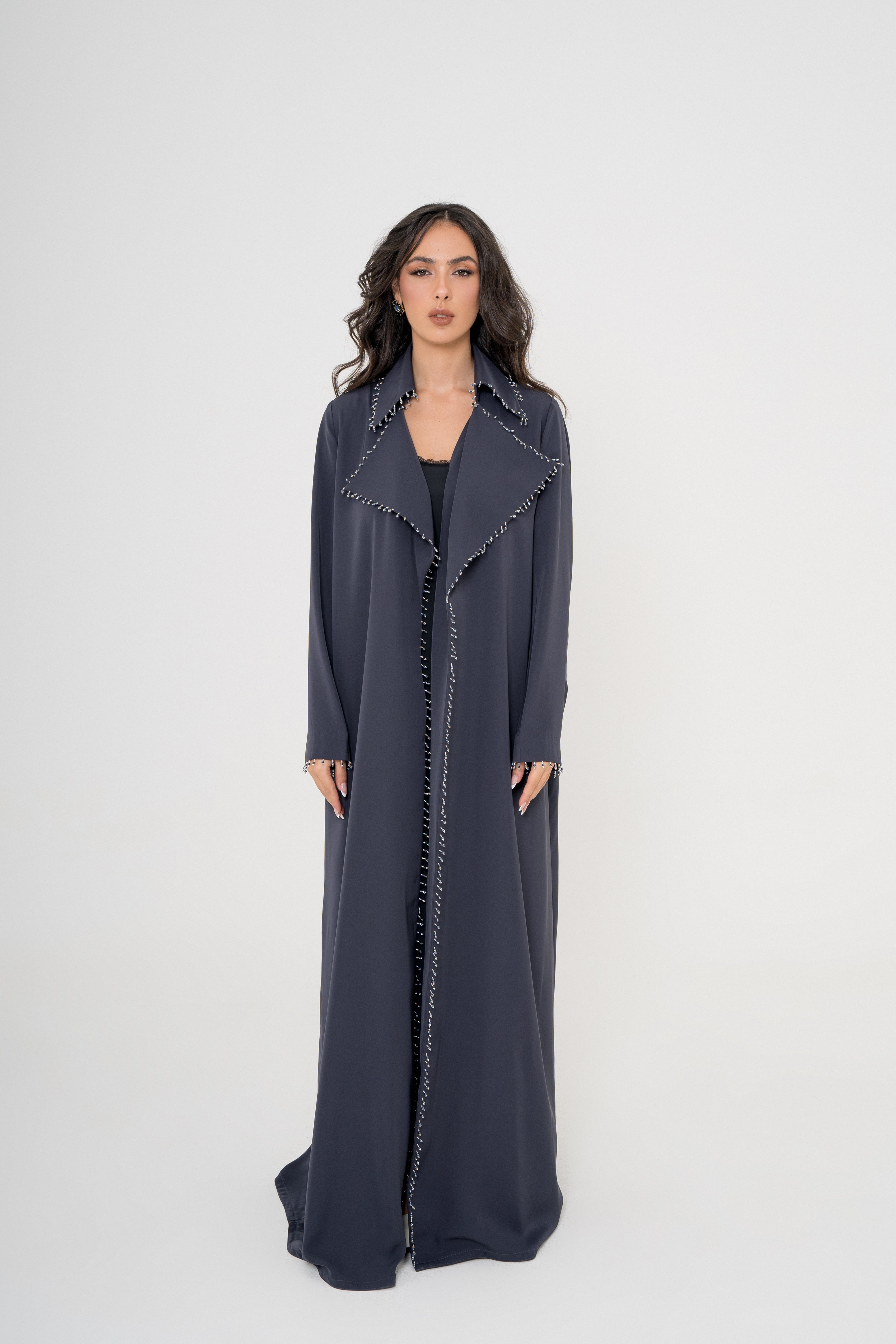 Coat-Style Tassel Abaya