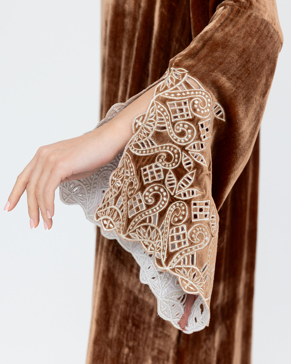 Cutwork Velvet Kaftan