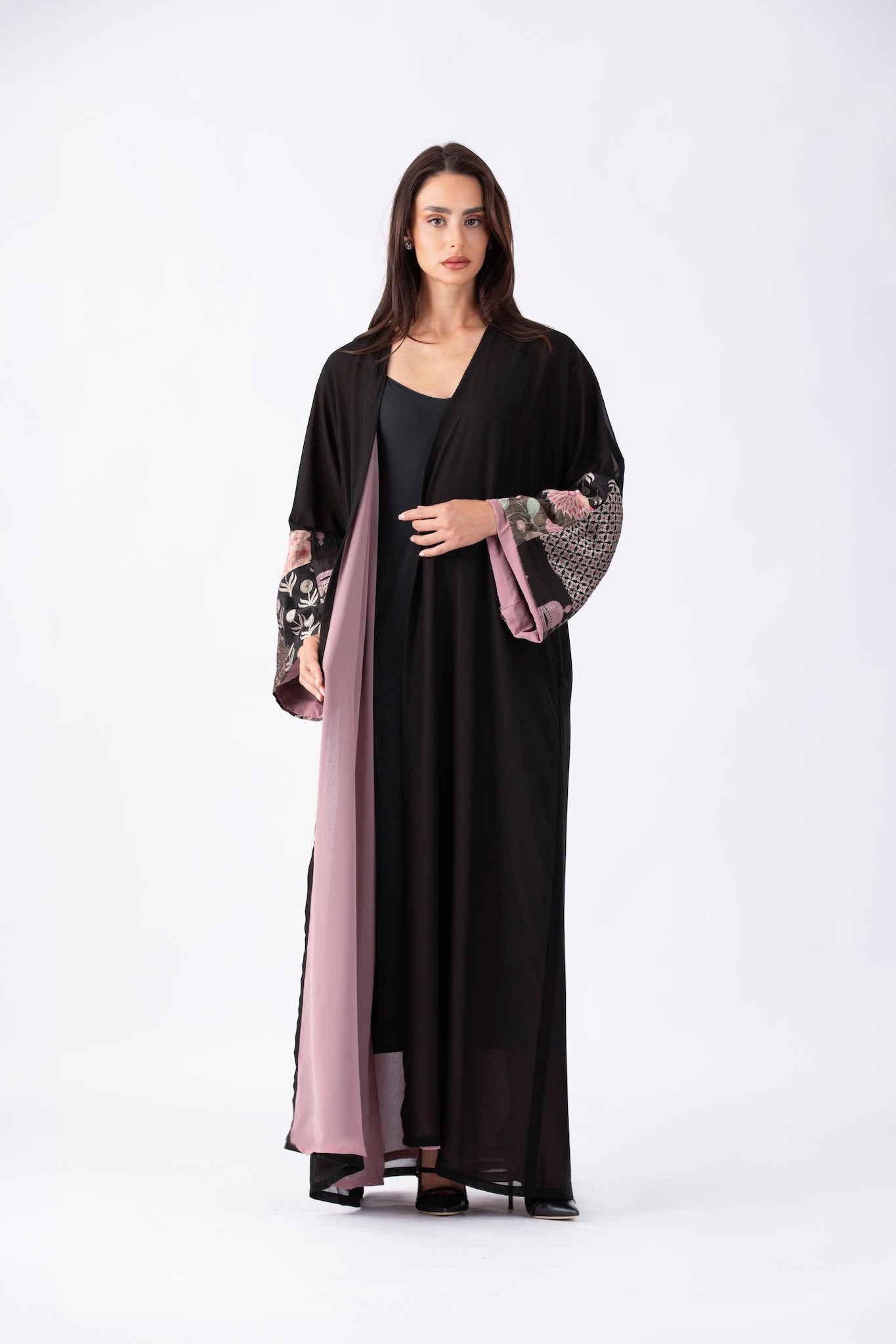 Embroidered Sleeves Abaya