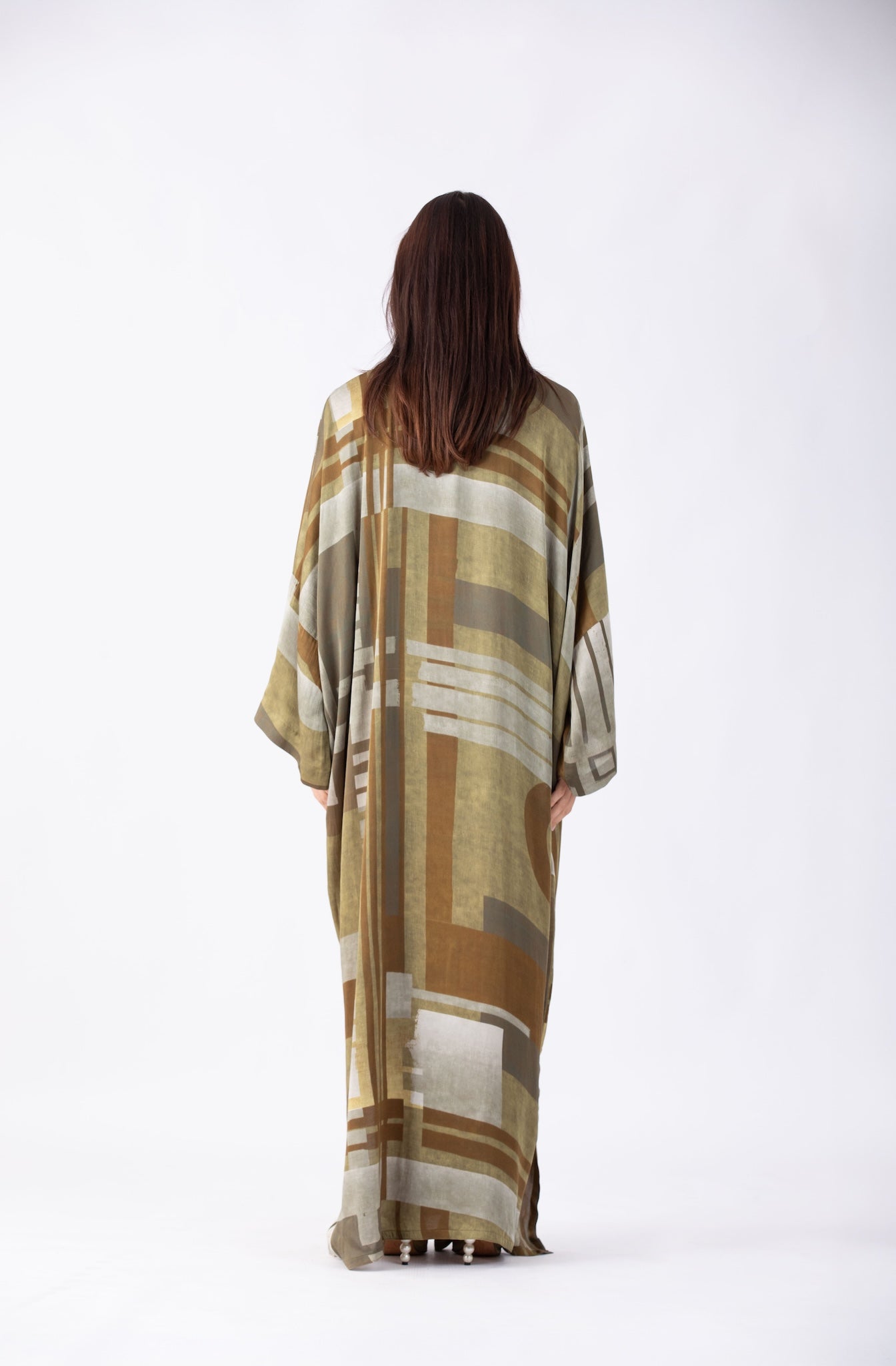 Printed Abaya with Matching Sheila