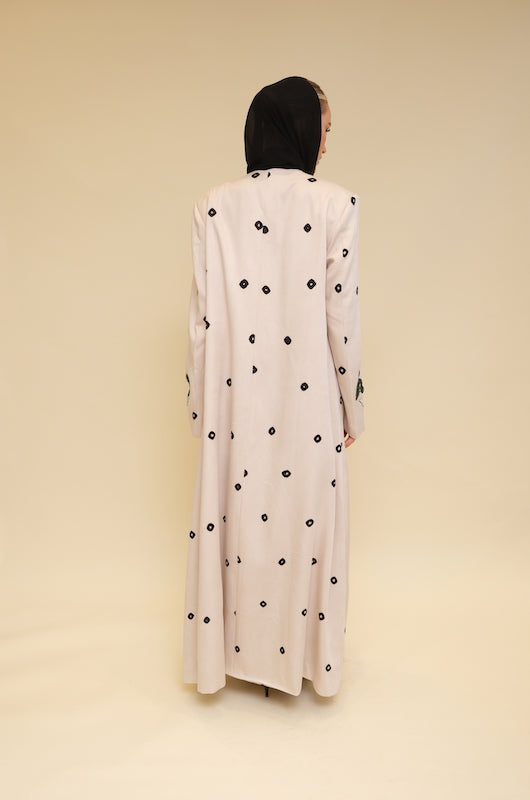 Bandhani Print Abaya