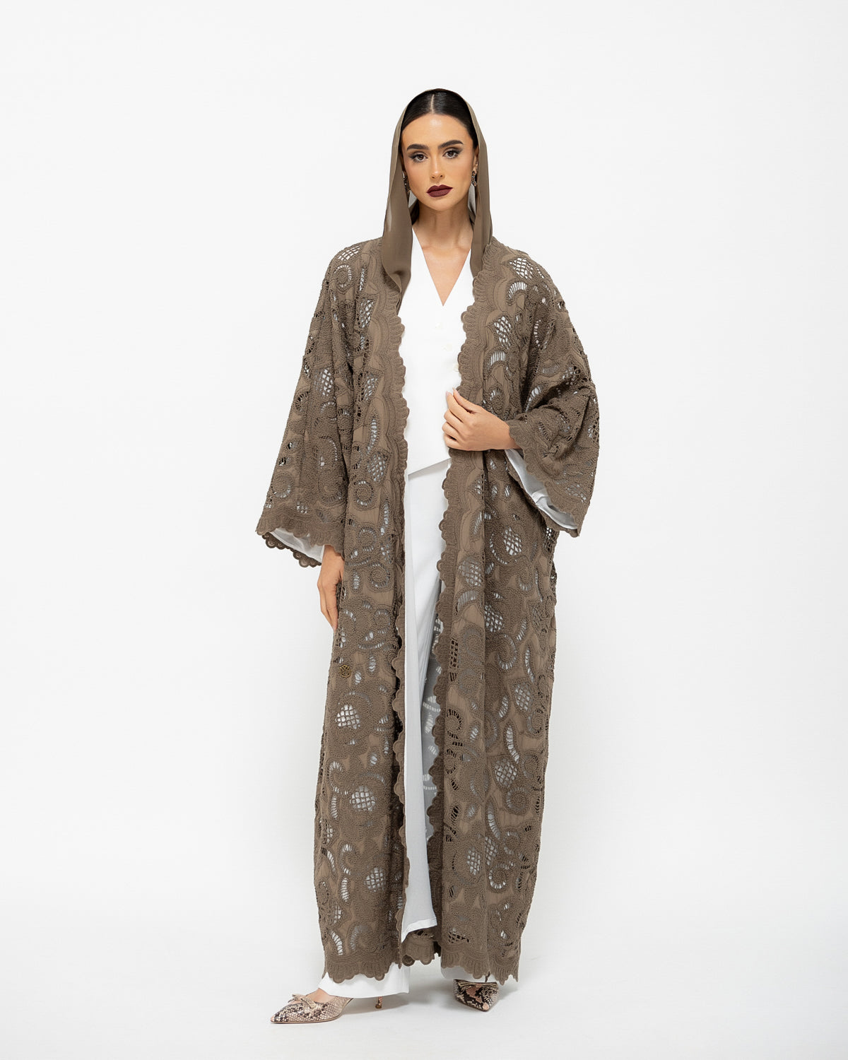 Cotton Lace Abaya image 0