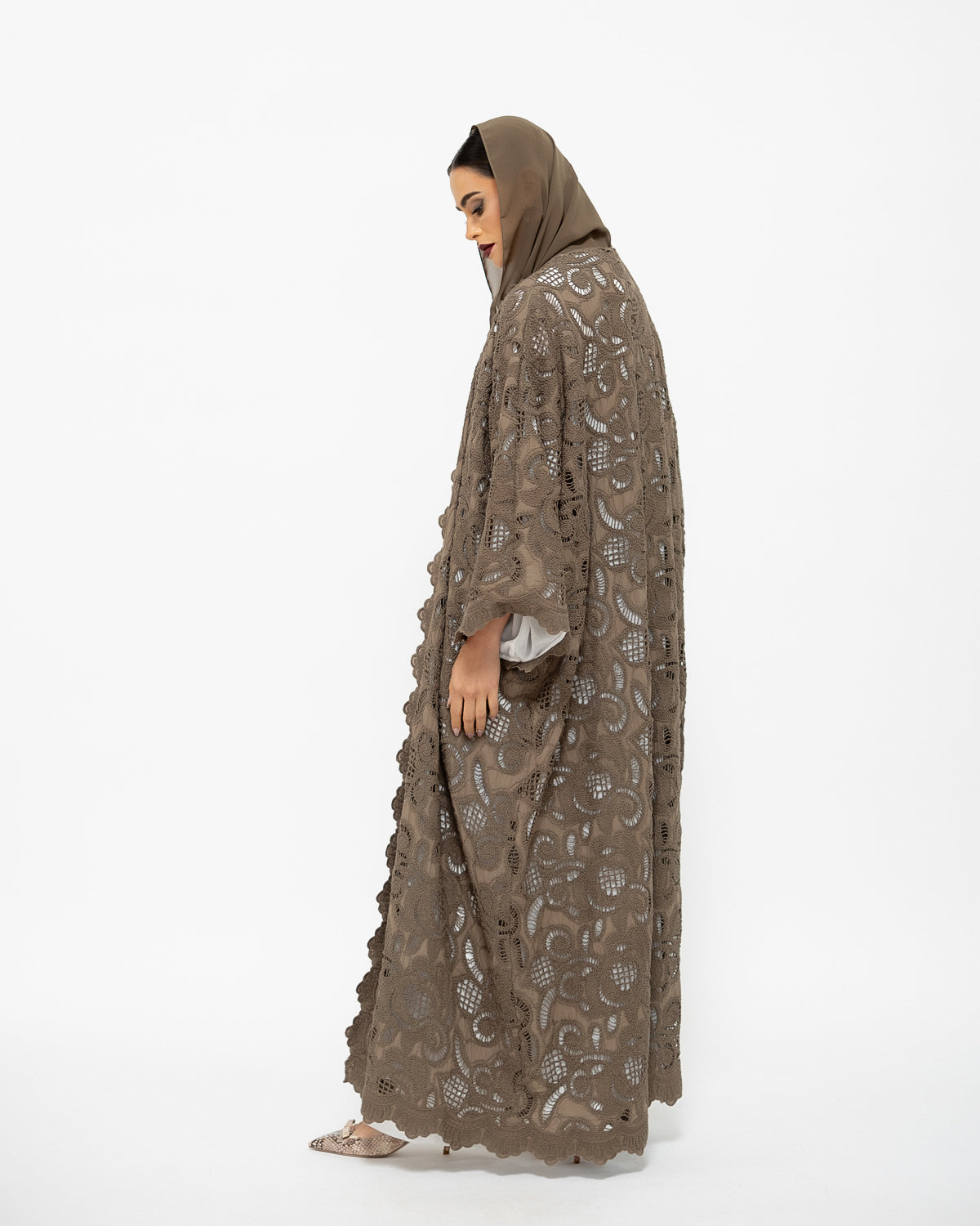 Cotton Lace Abaya image 2