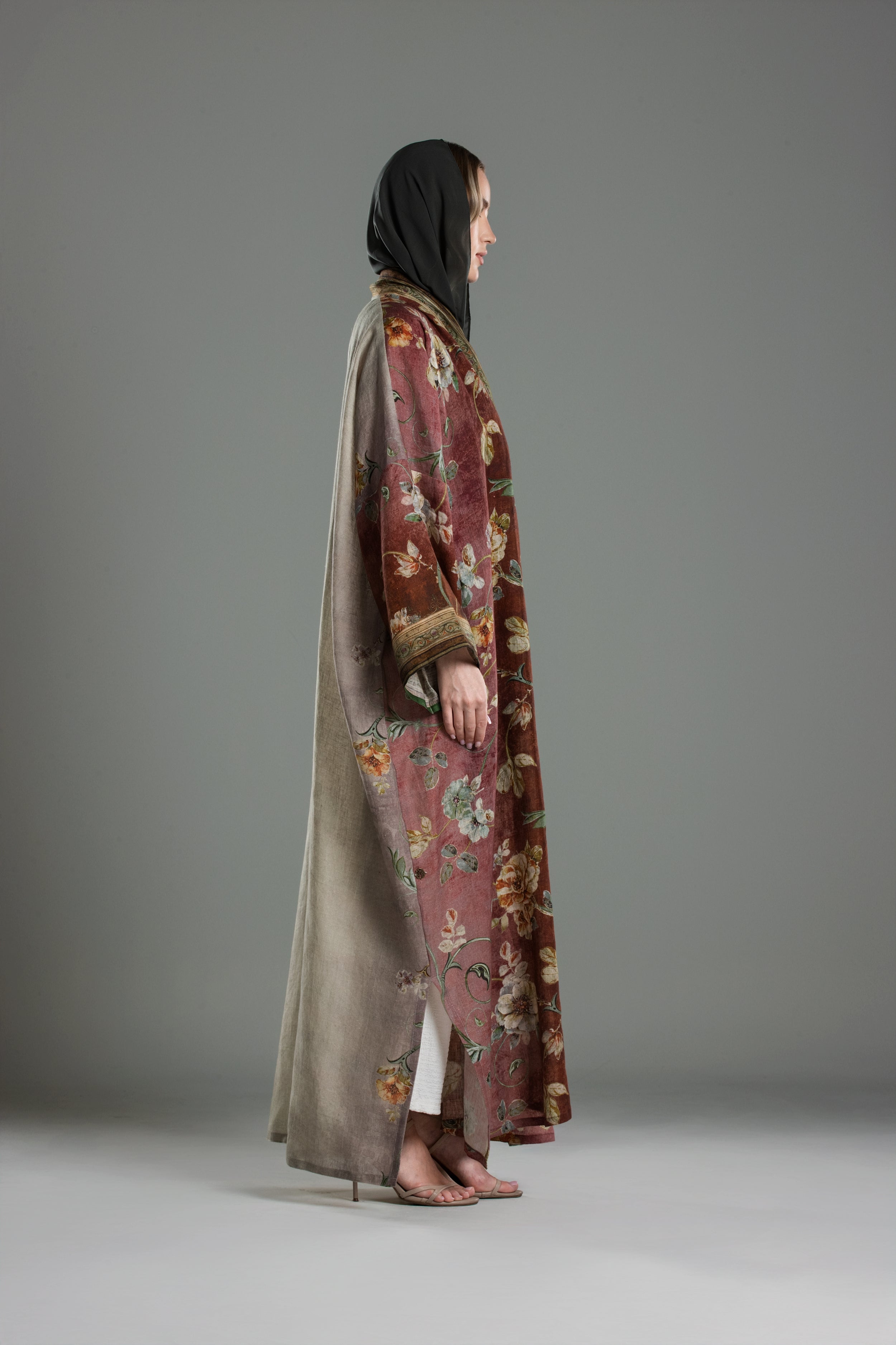 Floral Print Abaya