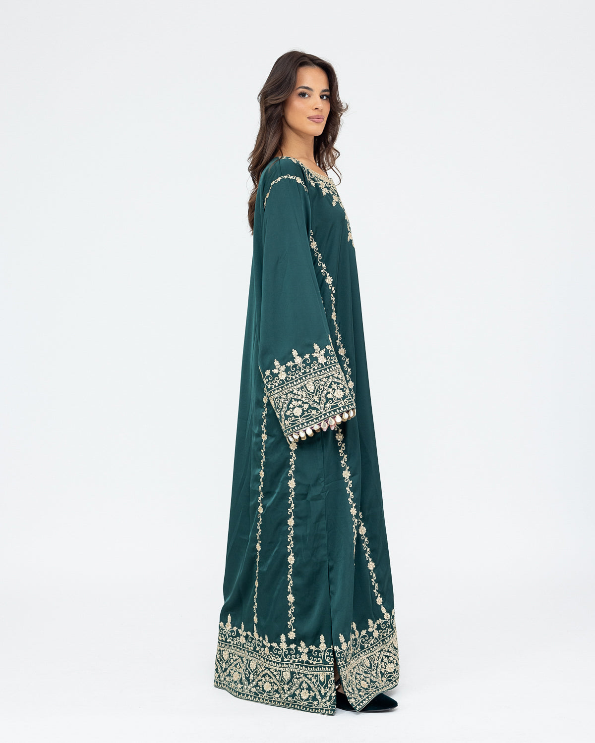 Silk Embroidered Kaftan