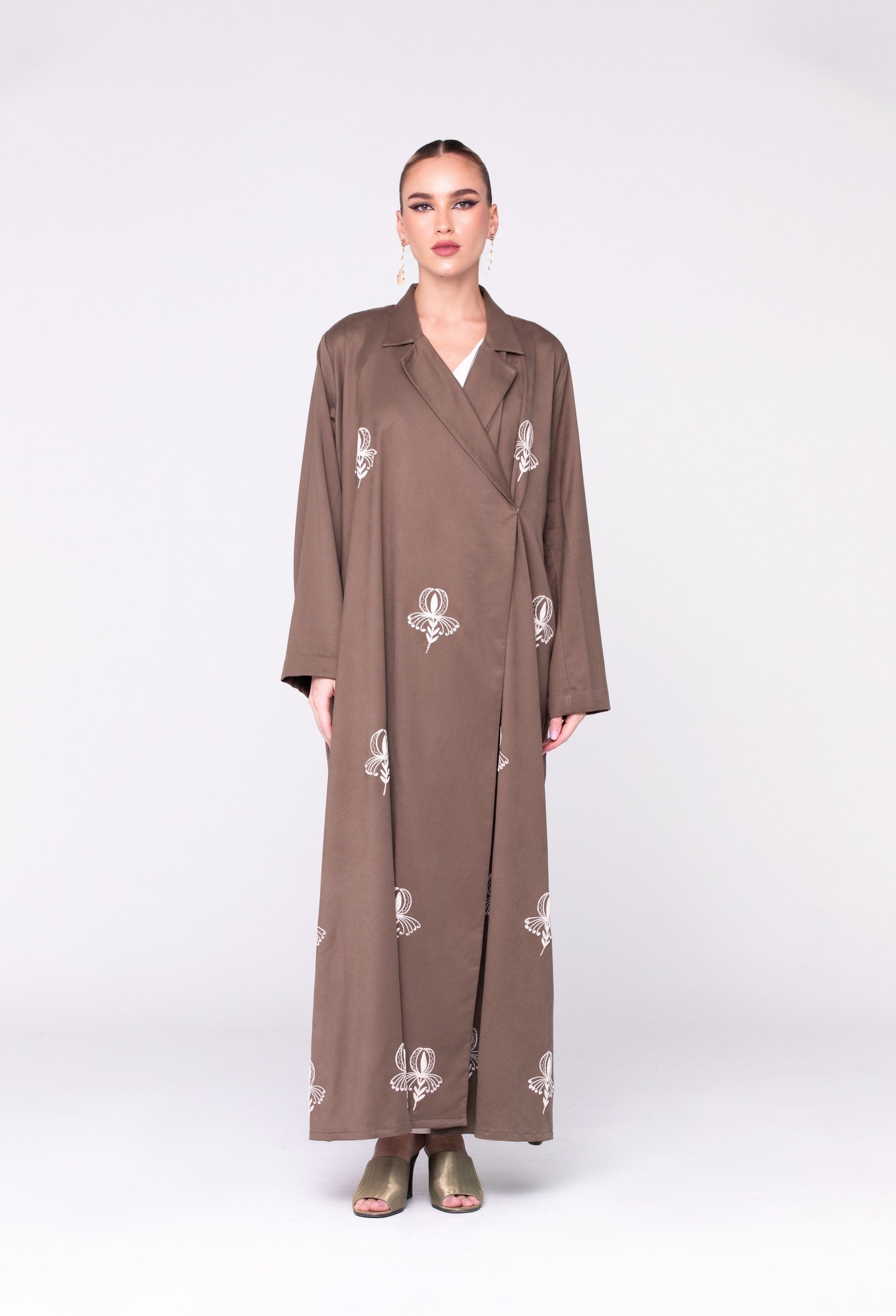 Suede Wrapped Abaya image 0