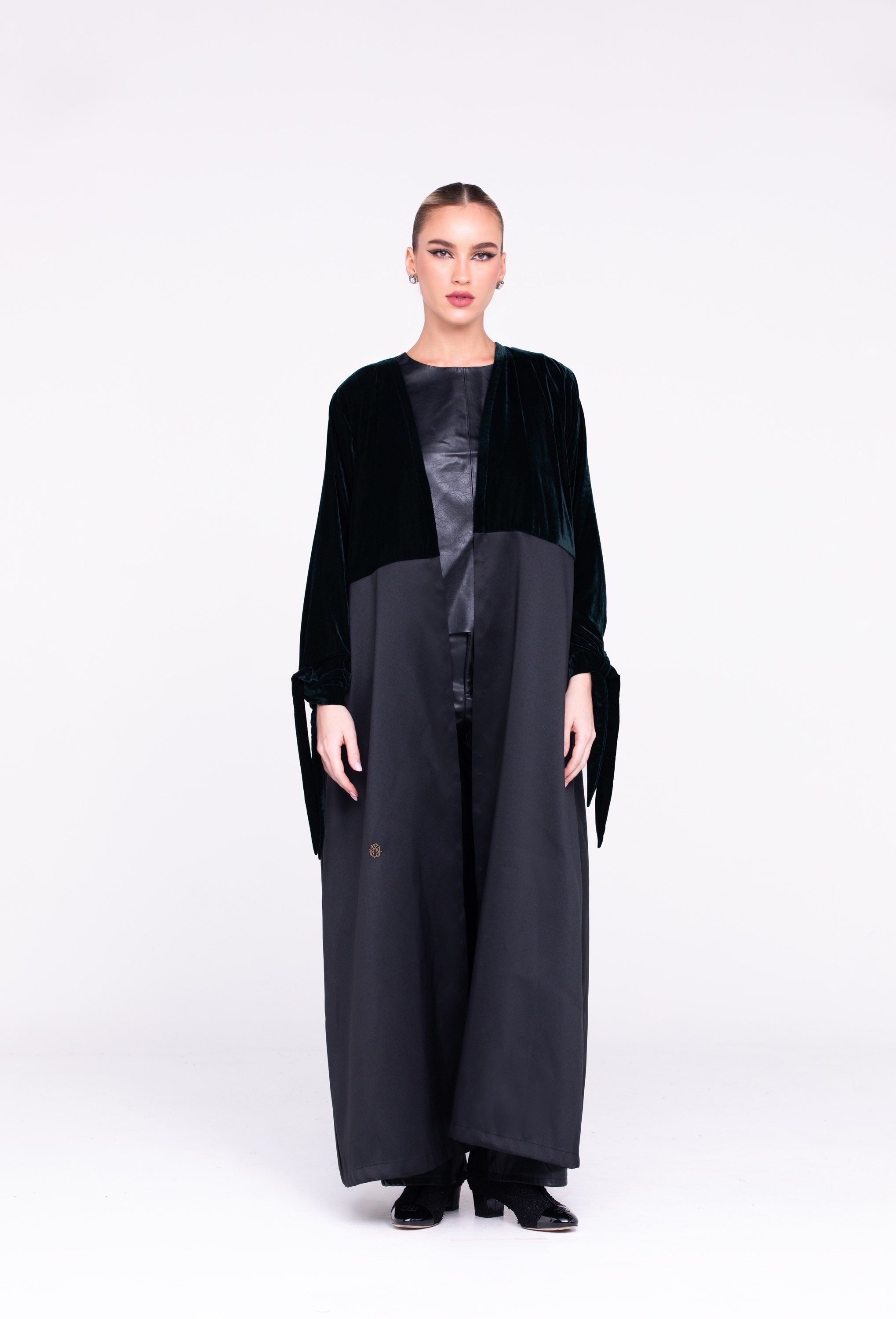 Contrast Texture Abaya image 0