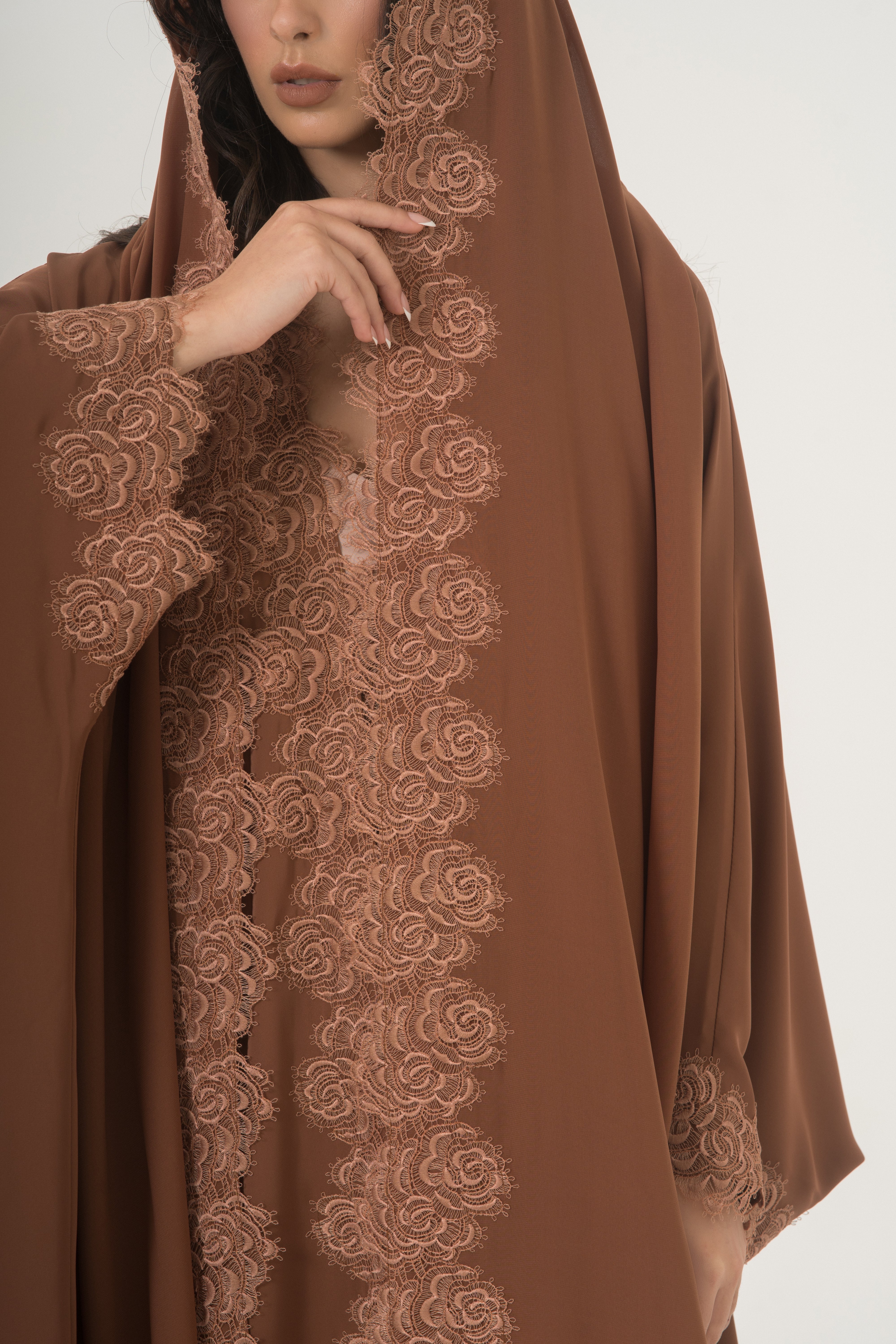 Floral Lace Abaya