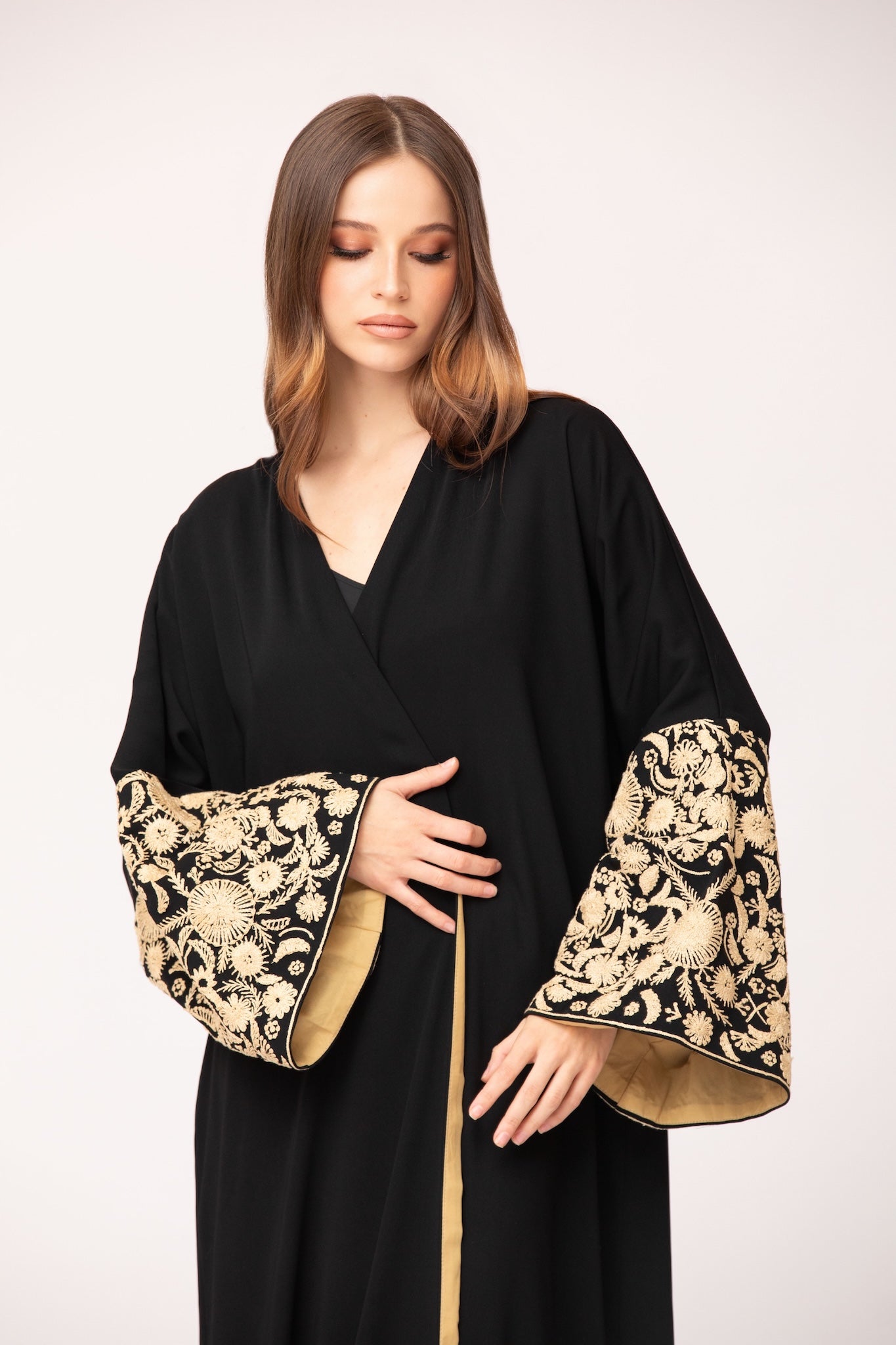 Embroidered Sleeves Abaya