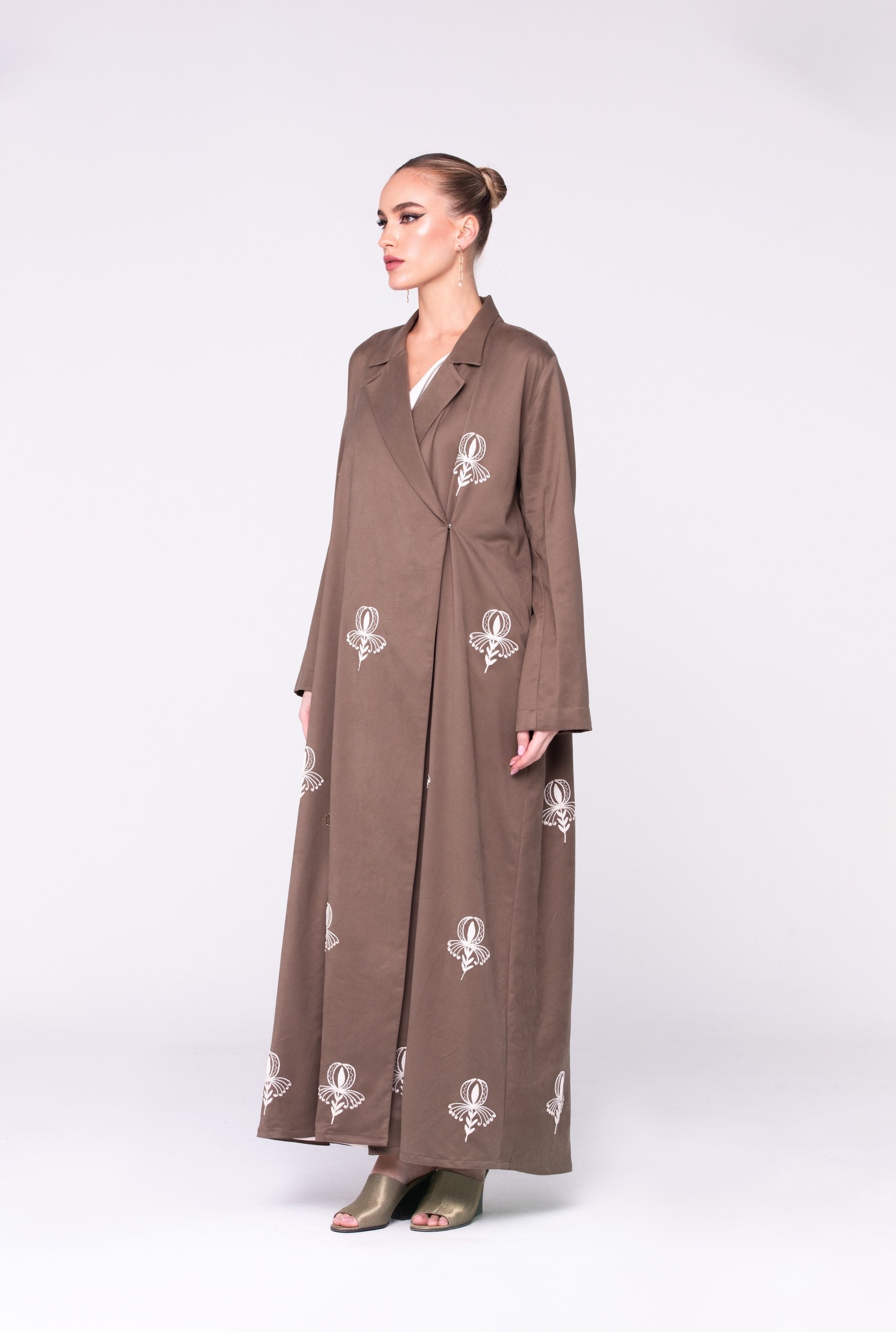 Suede Wrapped Abaya image 3