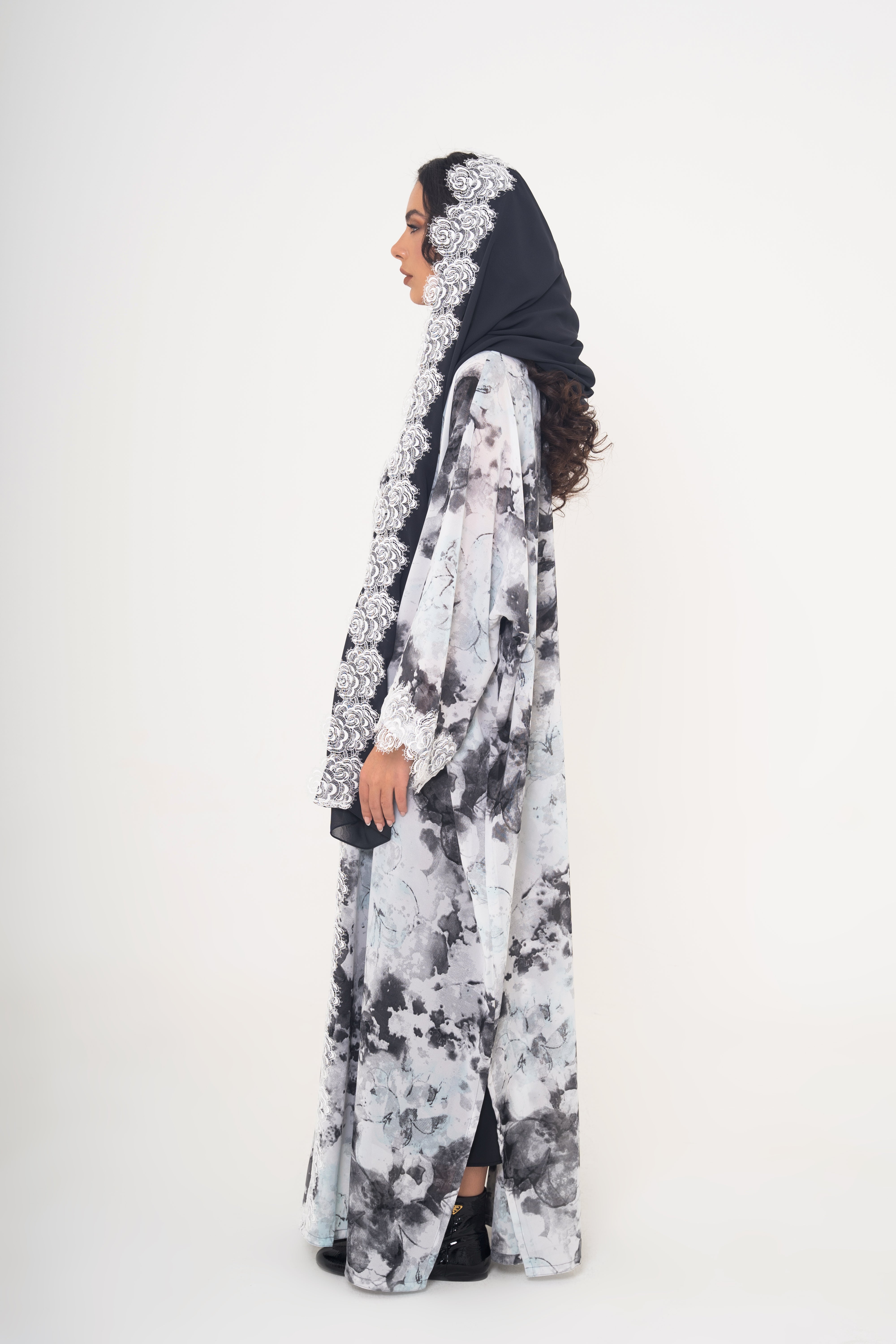 Misty Printed Abaya