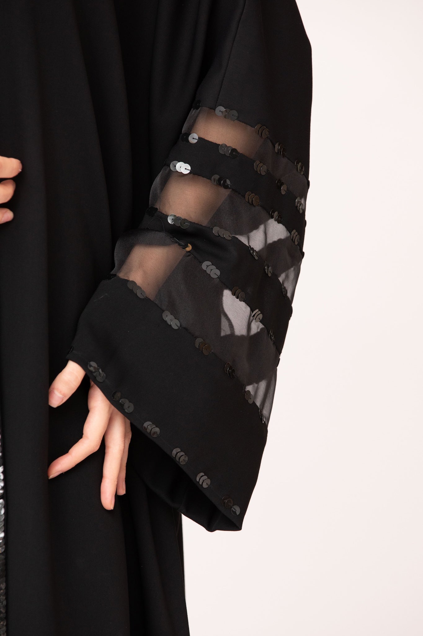 Sequins Organza Abaya